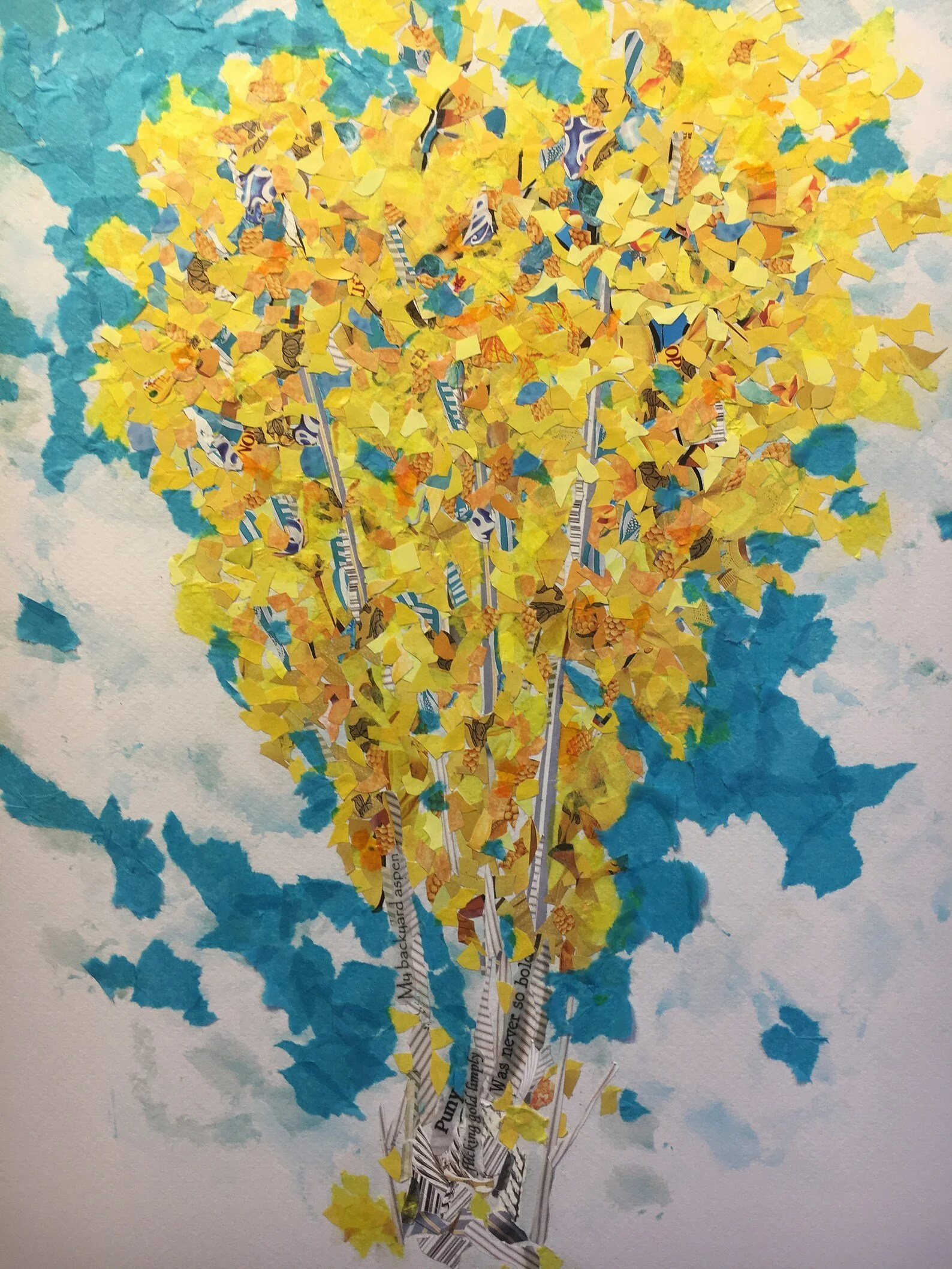 BLEND POETRY AND COLLAGE WITH US