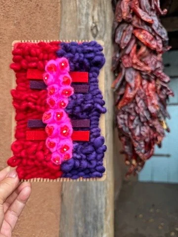WEAVE with us: colorful textural tapestry making