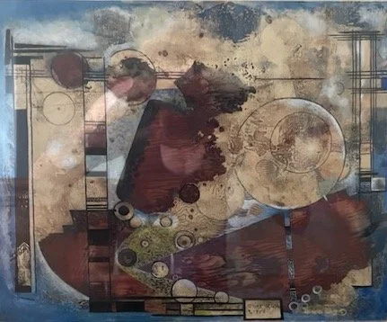 “Abstract Composition” 1950 (collection of Brenda Beasley Nickoloff)