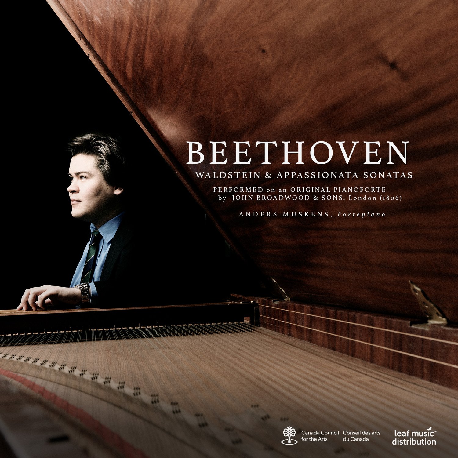 performed　Beethoven:　pianoforte　(CD)　Sonatas　Waldstein　Anders　(1806)　Appassionata　Broadwood　—　on　a　Muskens
