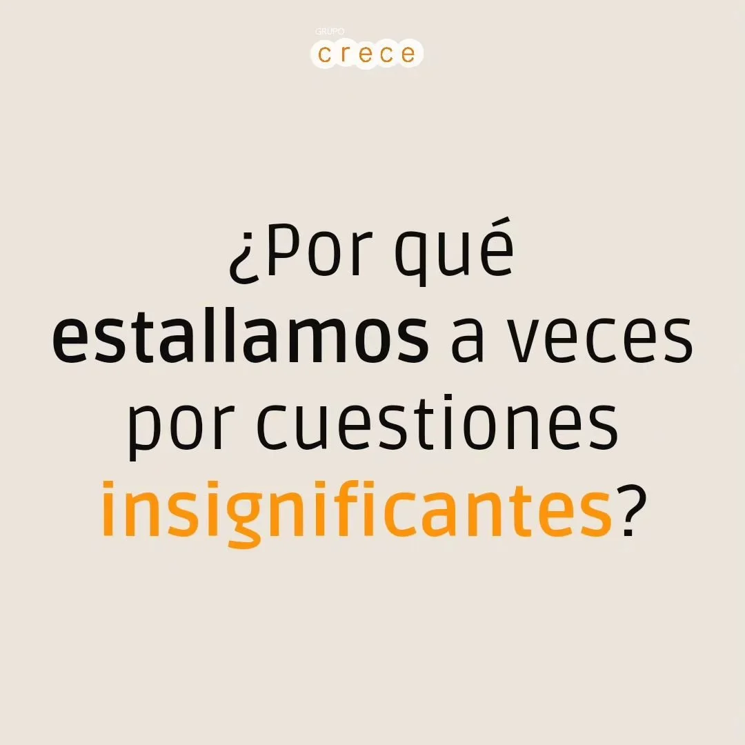 &iquest;Por qu&eacute; estallamos por cuestiones aparentemente insignificantes?

 Este carrusel explora c&oacute;mo peque&ntilde;as molestias pueden desencadenar reacciones emocionales desproporcionadas, dej&aacute;ndonos vulnerables. 

A trav&eacute