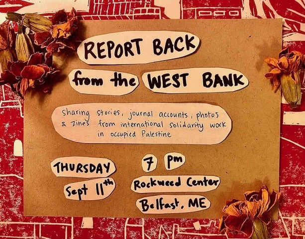 Report Back From the West Bank