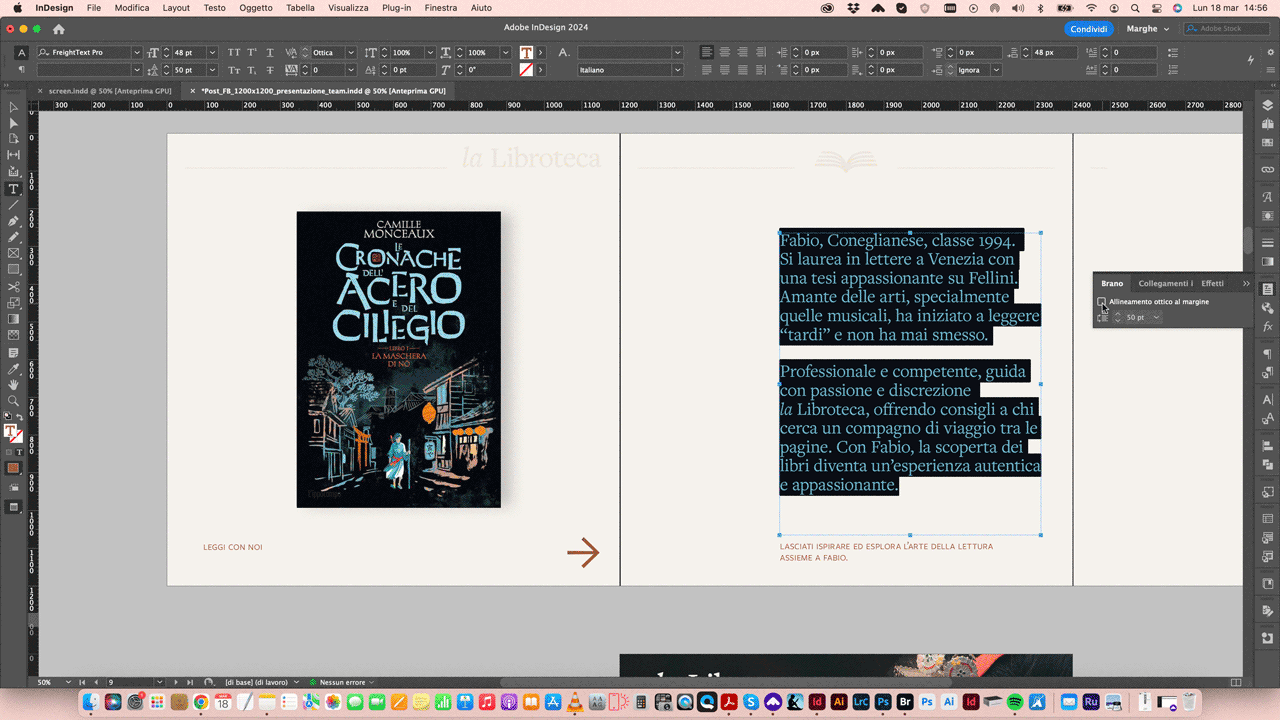 Indesign Tips&Tricks Allineamento Ottico al margine