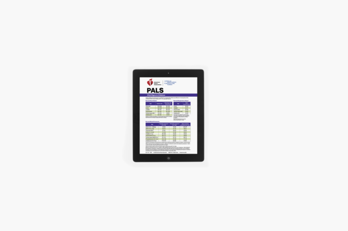 American Heart Association PALS Digital Reference Cards