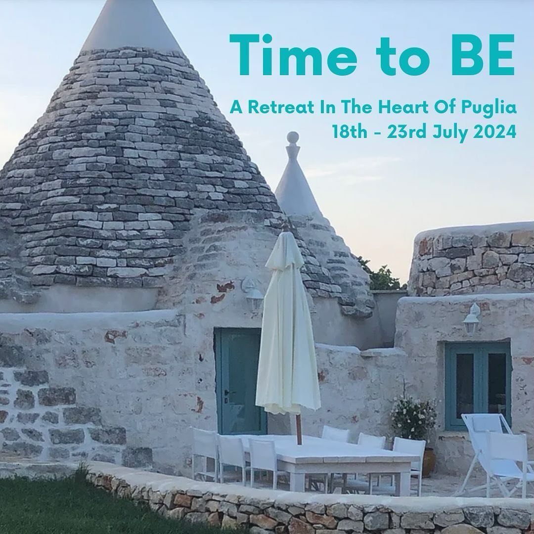 Time To Be Retreat
Thursday, 18 July 202416:00  Tuesday, 23 July 202411:00

Casa Terossa Contrada Cavallerizza - Puglia, 72017 Italy 

A Retreat In The Heart Of Puglia
Escape to &nbsp;Puglia for a deeply nourishing and energising retreat. Immerse you