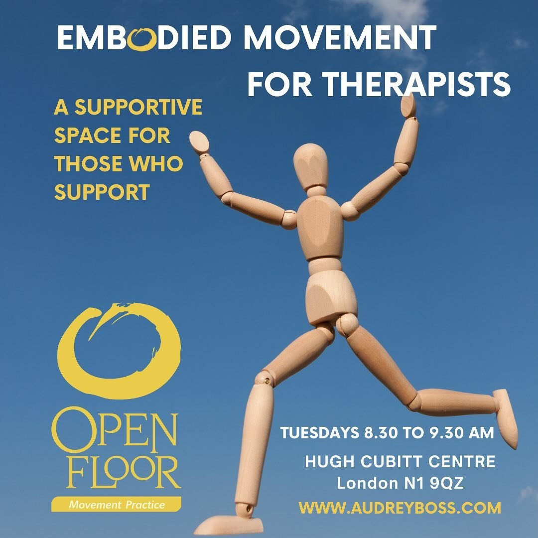 When our work is supporting others, it can be easy to overlook supporting ourselves...

Therapists in Motion is a weekly Open Floor movement practice group for mental health practitioners, body workers and therapists of all walks in London, N1 on Tue