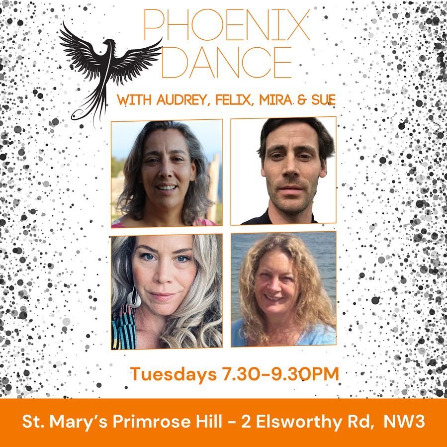 Come and dance on Tuesdays! Phoenix Dance is a collective of movement teachers &amp; facilitators holding a weekly space for conscious dance and embodied movement.

Sue Rickards @acalltodance will be kicking us off for our first ever 🐦&zwj;🔥Phoenix