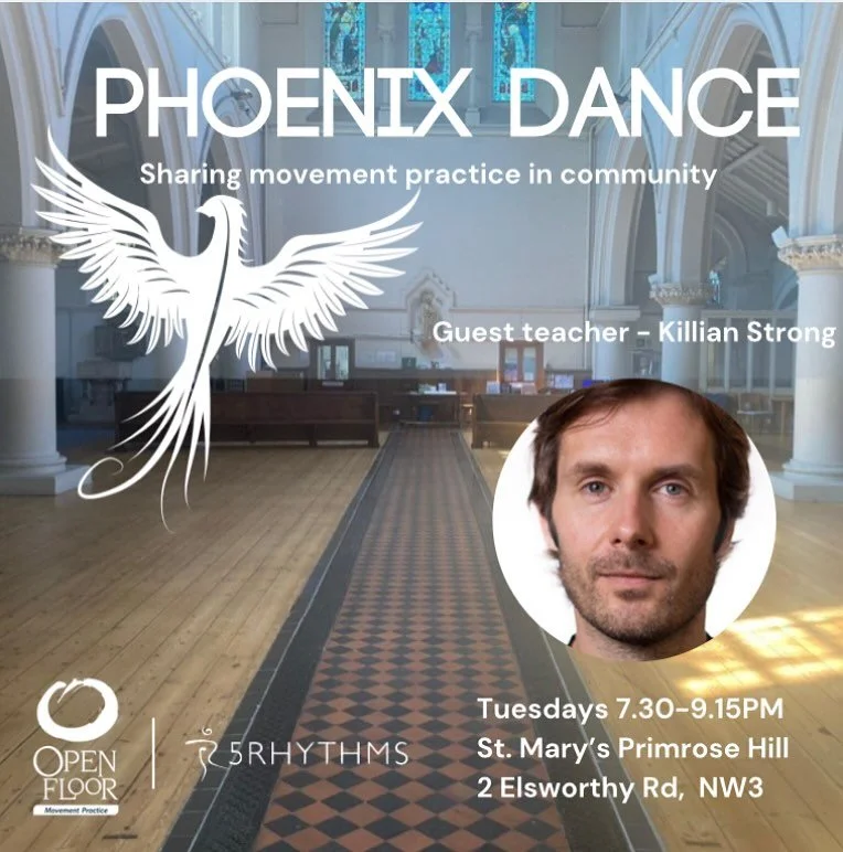 We are delighted to welcome guest teacher Killian to Phoenix this week. Come dance to his magic tunes 🎶🪩 

🐦&zwj;🔥 Phoenix Dance
Primrose Hill, Tuesday - 7.30-9.15PM

💒 St. Mary&rsquo;s Church Primrose Hill

🎟️ Tickets
at the door (cash &amp; c