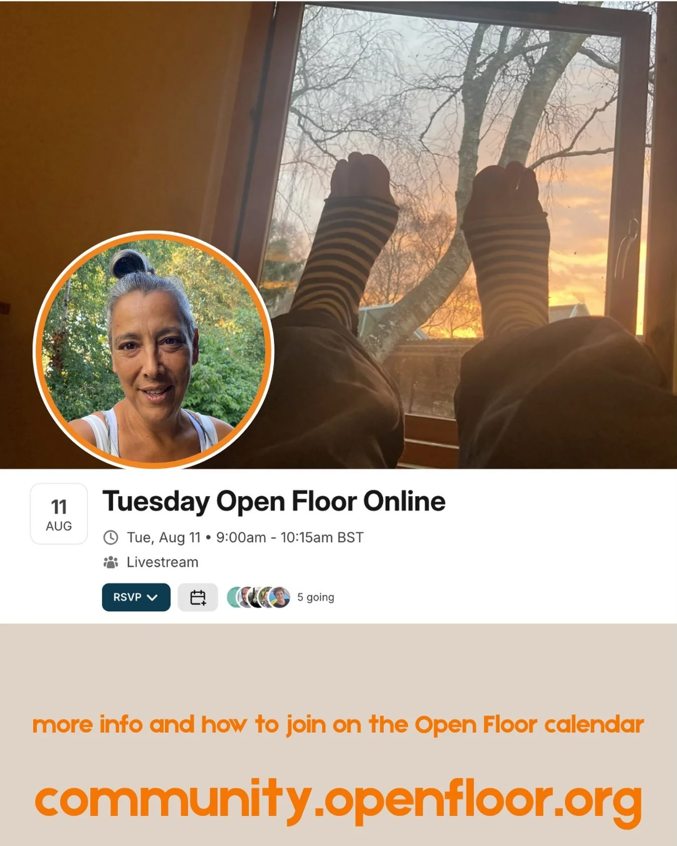Join me again this week for Ooen Floor movement practice - wherever you are. It&rsquo;s a joy to teach this online class this month. Click, log on and dance your Tuesday 🩵

Get in touch for how to join or find out more on the Open Floor Calendar

 &