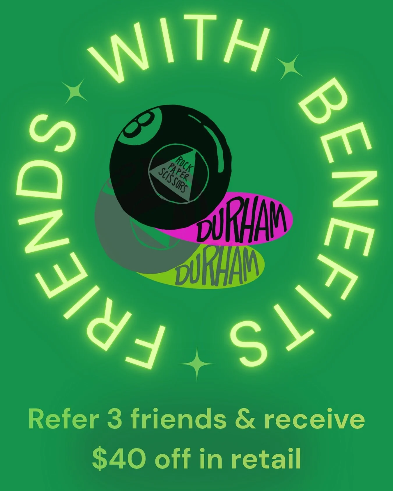 Be a part of our referral club ✨Friends With Benefits✨ We value and adore our clients and are always over the moon 🌙 when you recommend us to your friends and families. You’re cool, and so are they! Refer 3 folks, make sure they drop your name