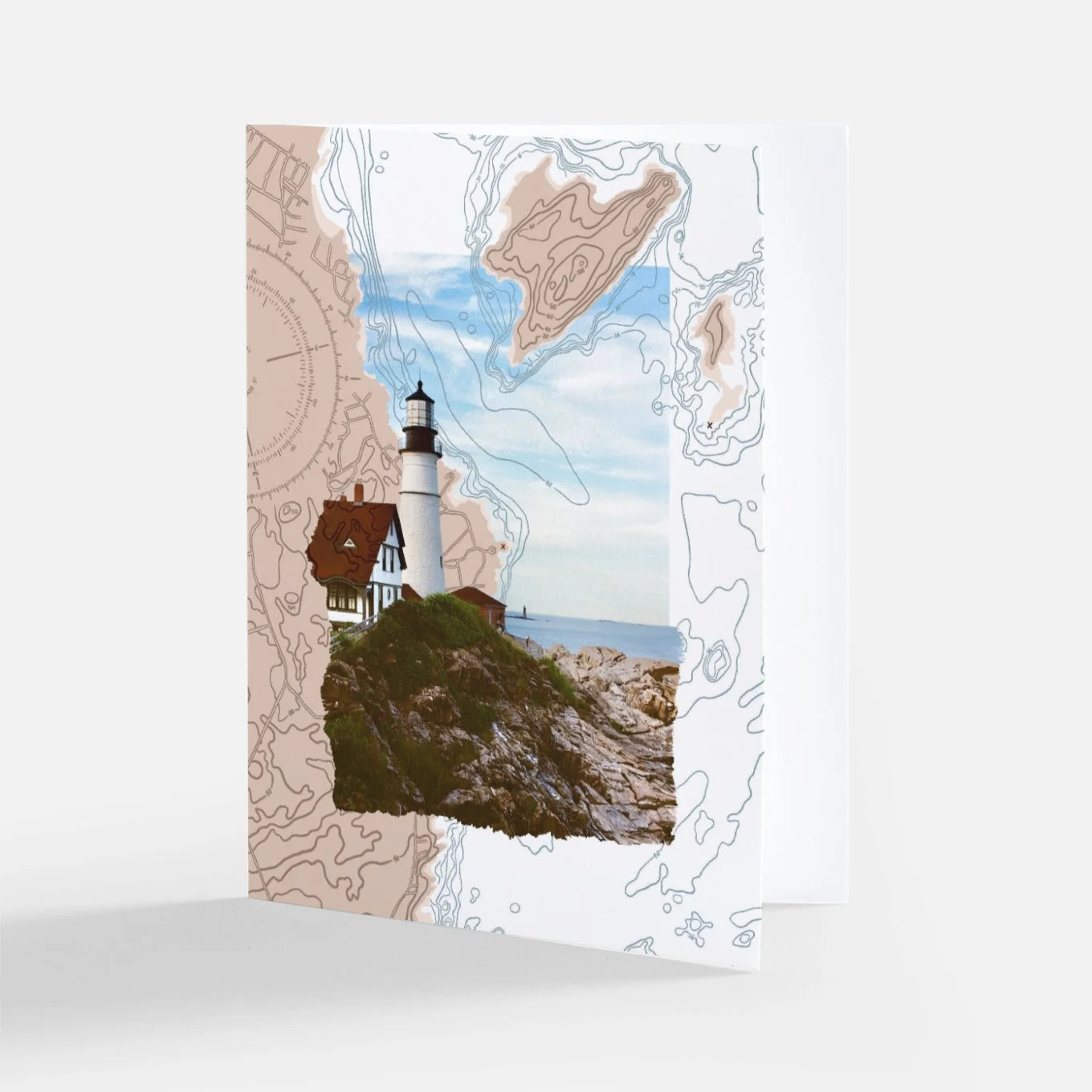 Portland Head Light Film Map Card