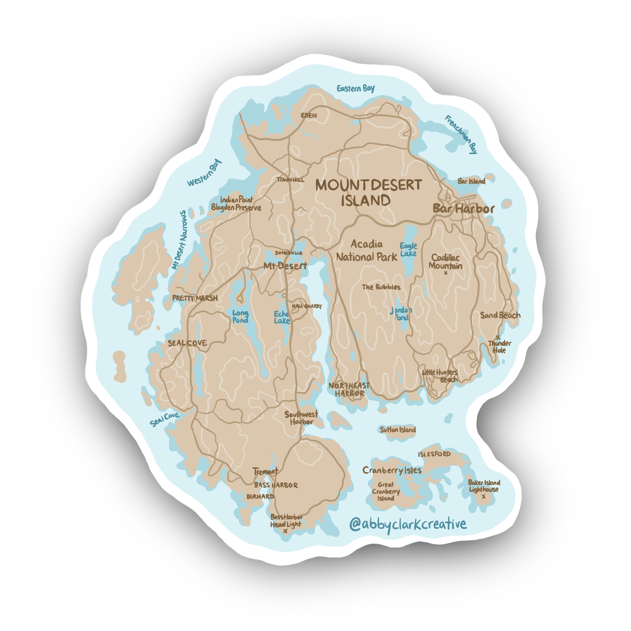 Mount Desert Island Sticker