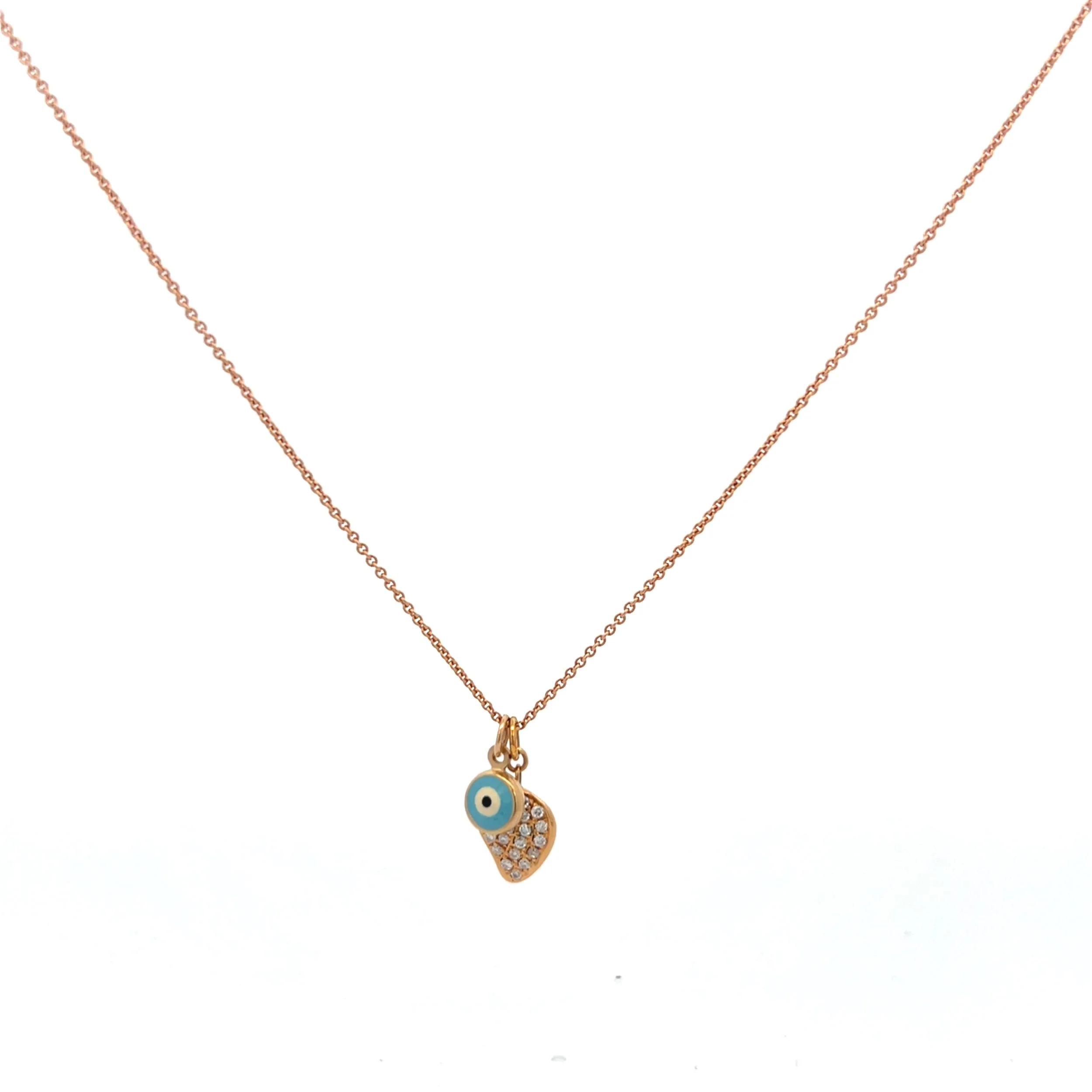 Evil Eye Pave Diamond Pendant