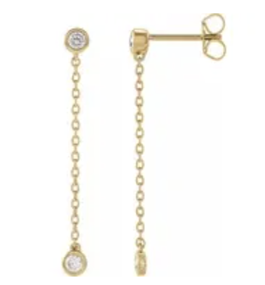 Diamond Chain Earrings