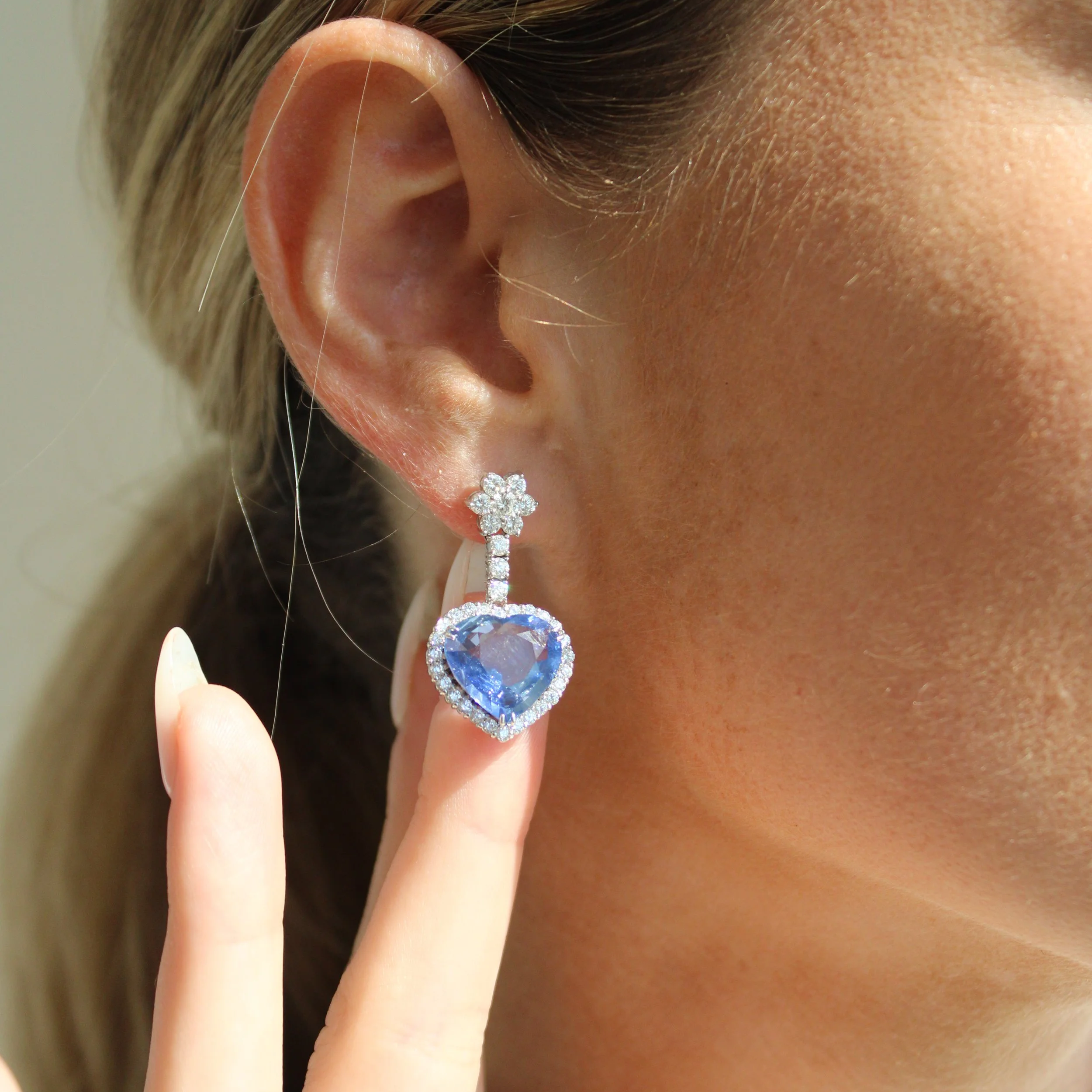 Lover Girl Sapphire Drop Earrings