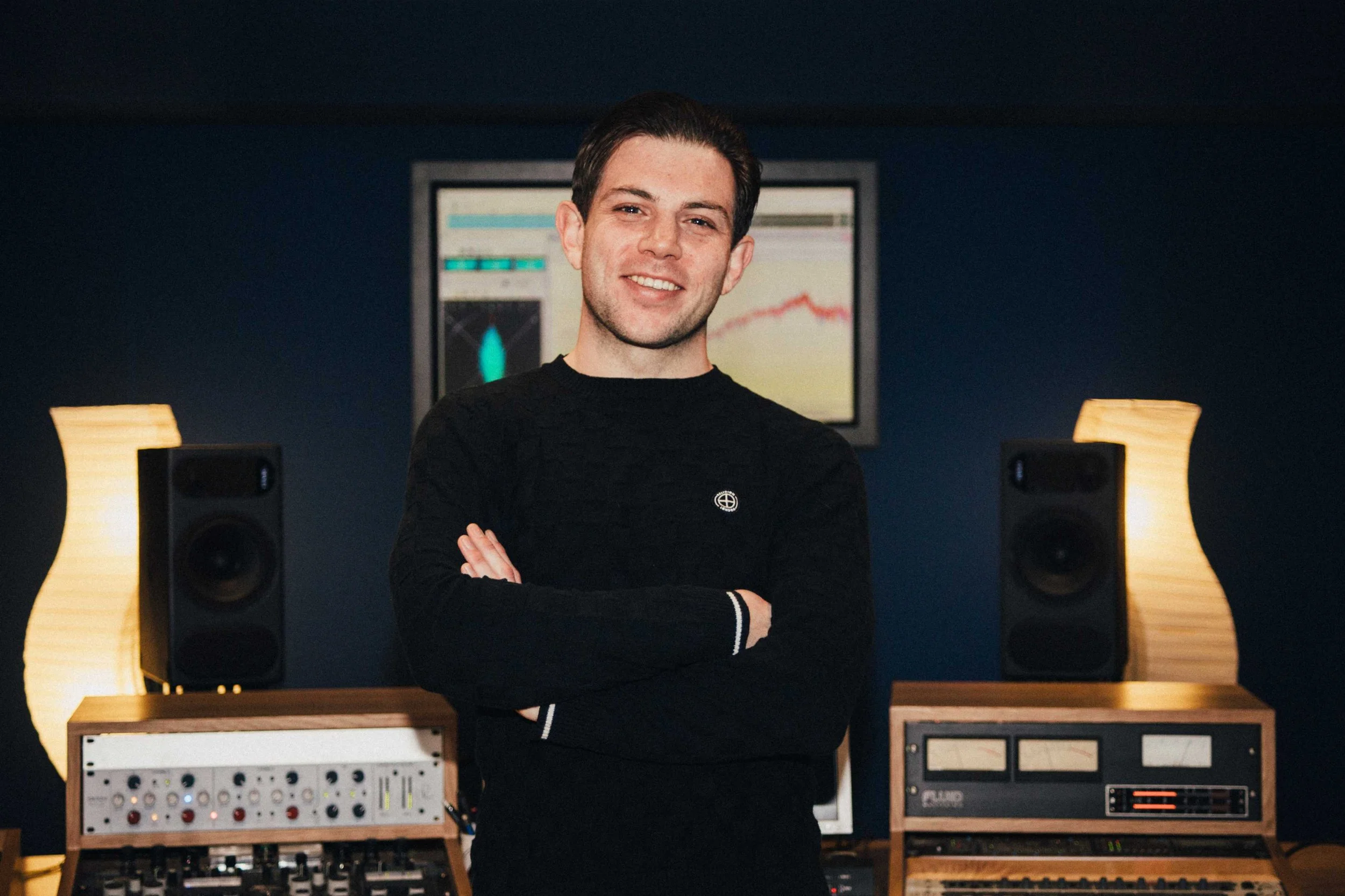 Dan Smith [DKS], mastering engineer, in the studio