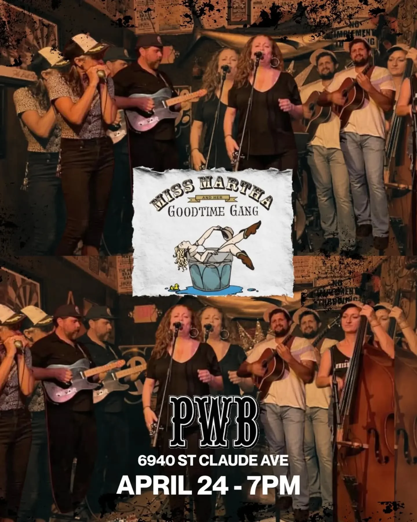 🤠Put on your dancing boots and come see Miss Martha and her Goodtime Gang!!!

April 24, Friday Night at 7pm, @missmarthaandhergoodtimegang will takeover the backyard stage for a night of Solid Country Gold!

We&rsquo;ll have the backyard bar open, @