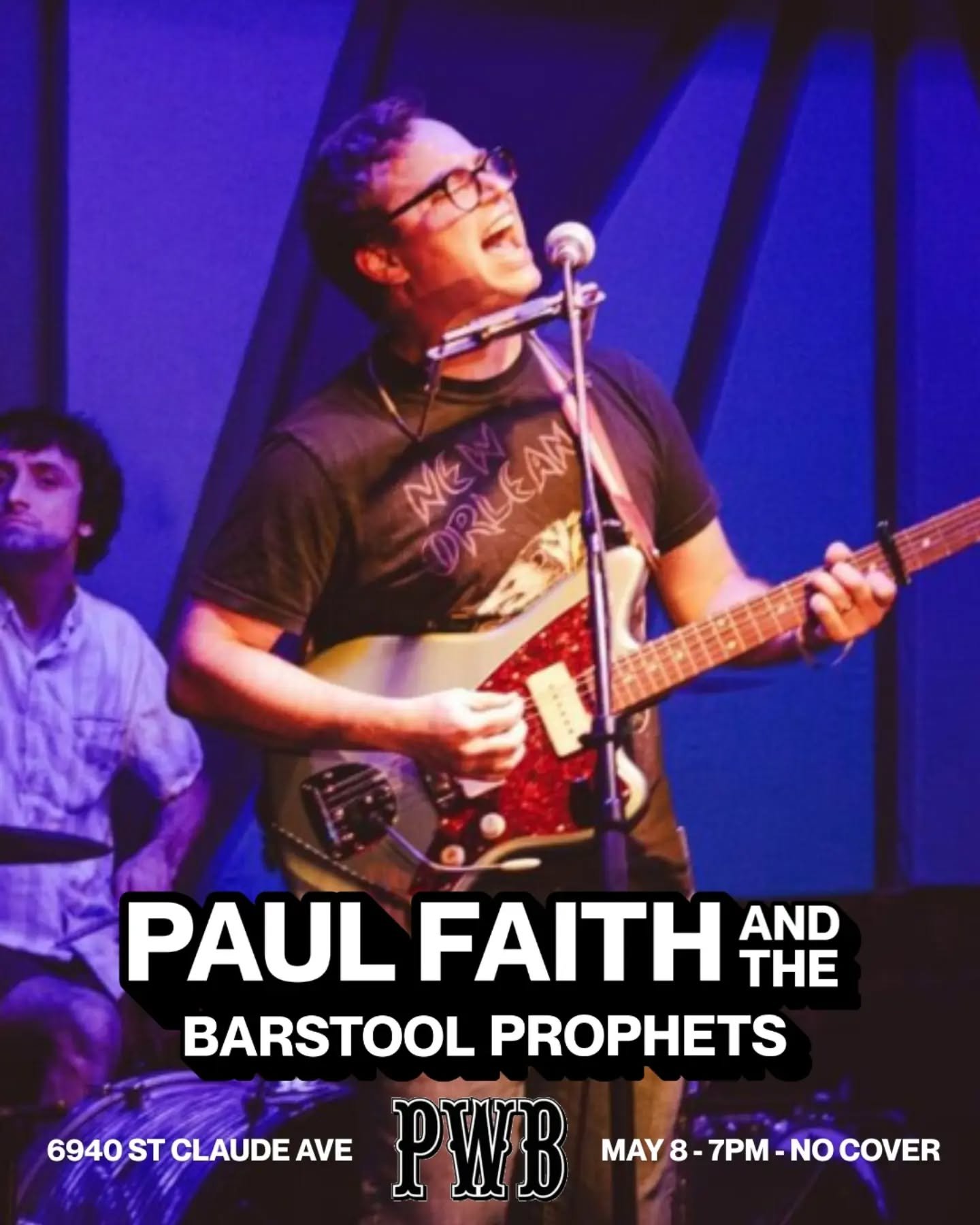🔮We foresee, Paul Faith and the Barstool Prophets playing Whiskey Bayou on May 8th🔮

🎩You know the drill 🐇Follow St. Claude Ave four minutes past the St. Claude Bridge to see some live local music on Friday Nights!!!

@realpaulfaith and the Barst