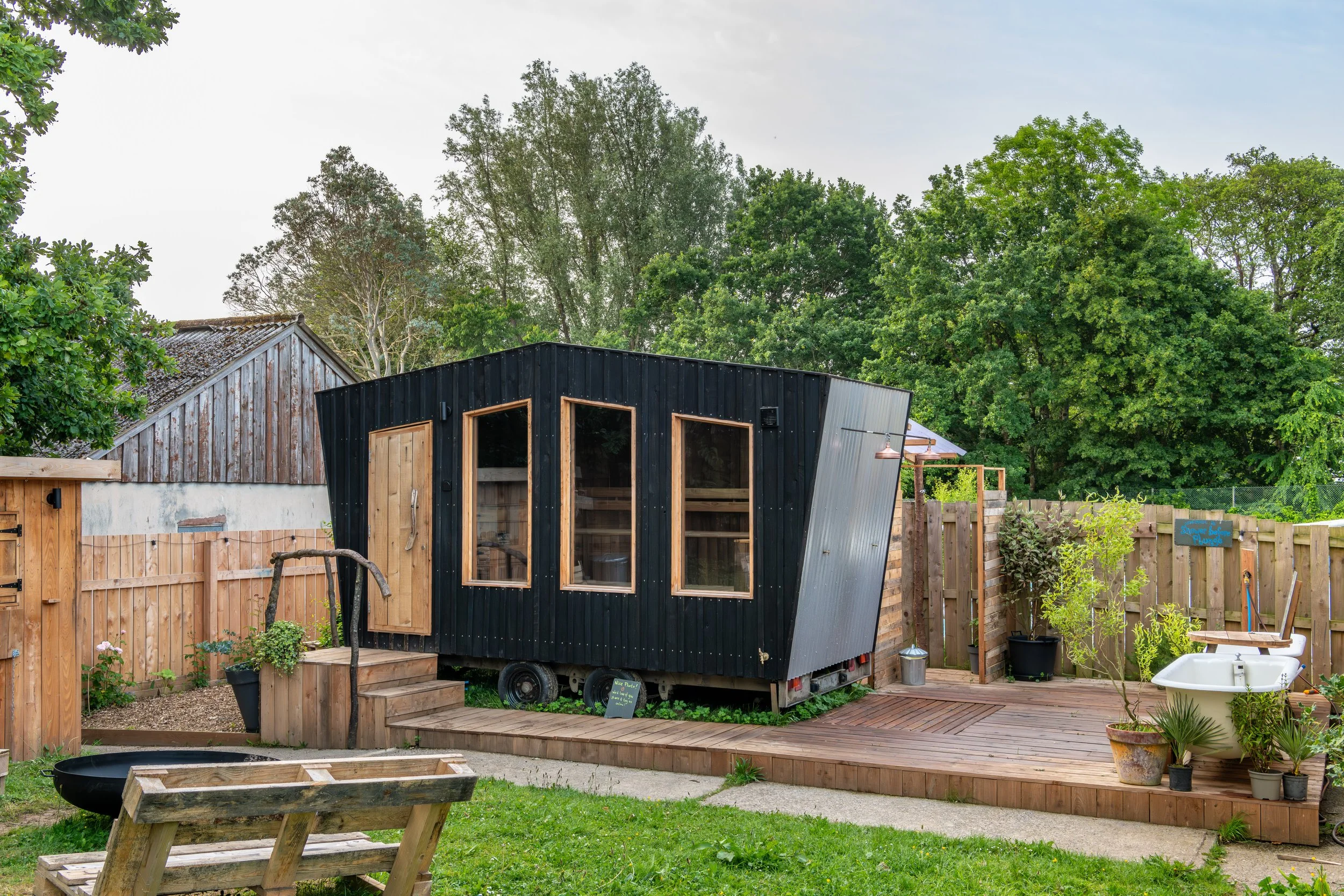 Custom mobile sauna in Devon