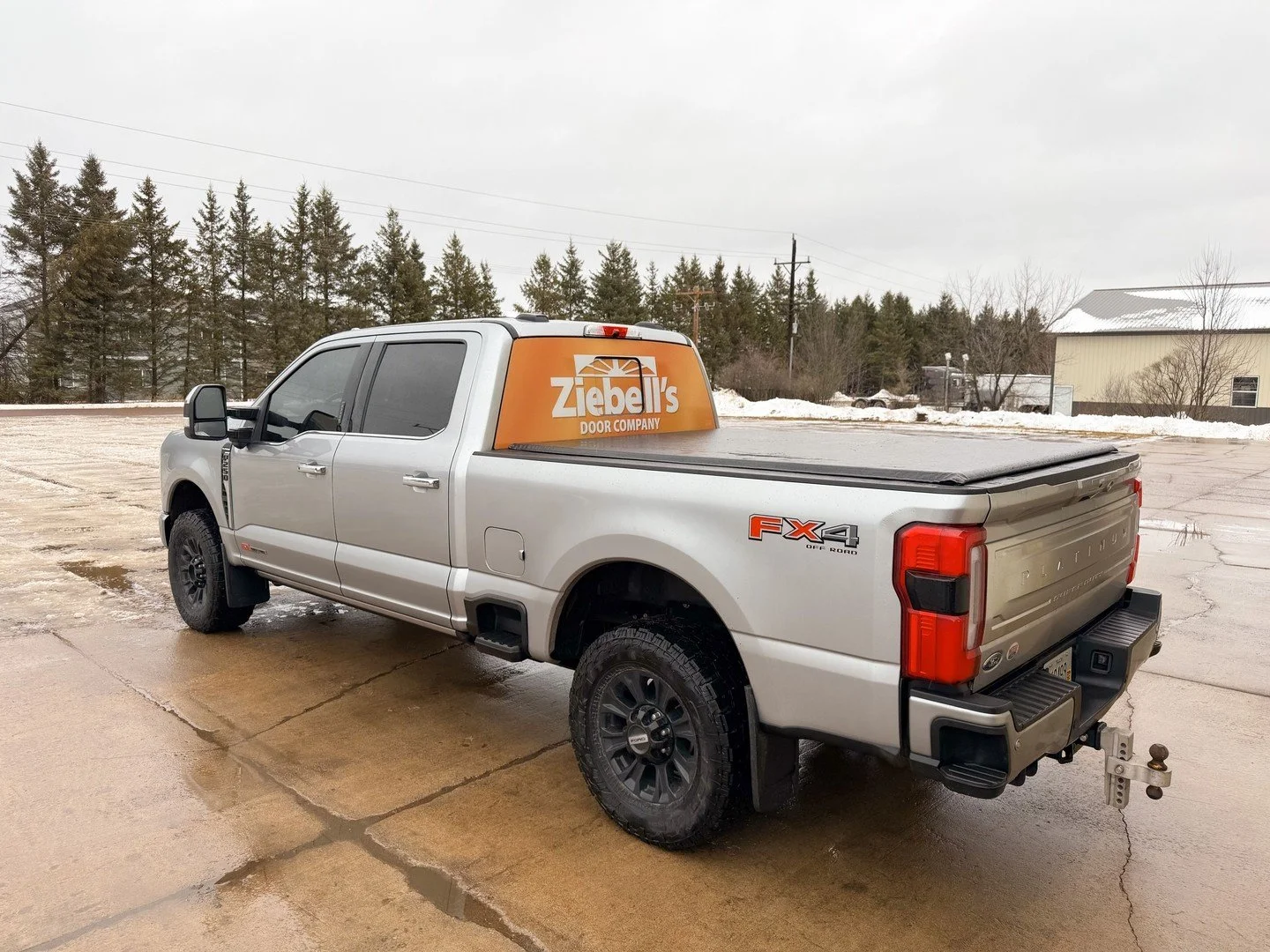 Even the personal vehicles should be branded. Rear window wraps are rhe perfect way to do that.