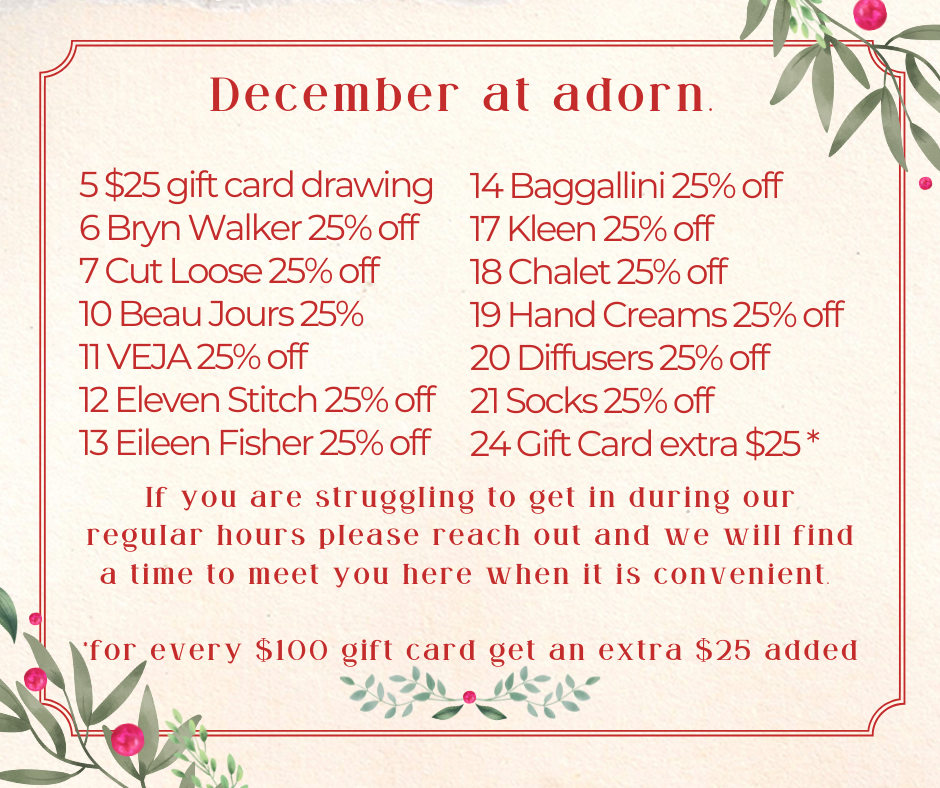 2025 adorn holiday sales!