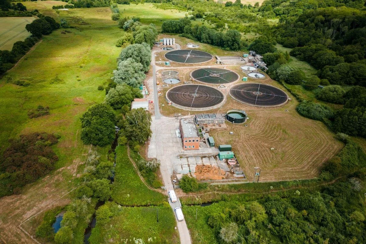 The Dereham Water Recycling Centre.