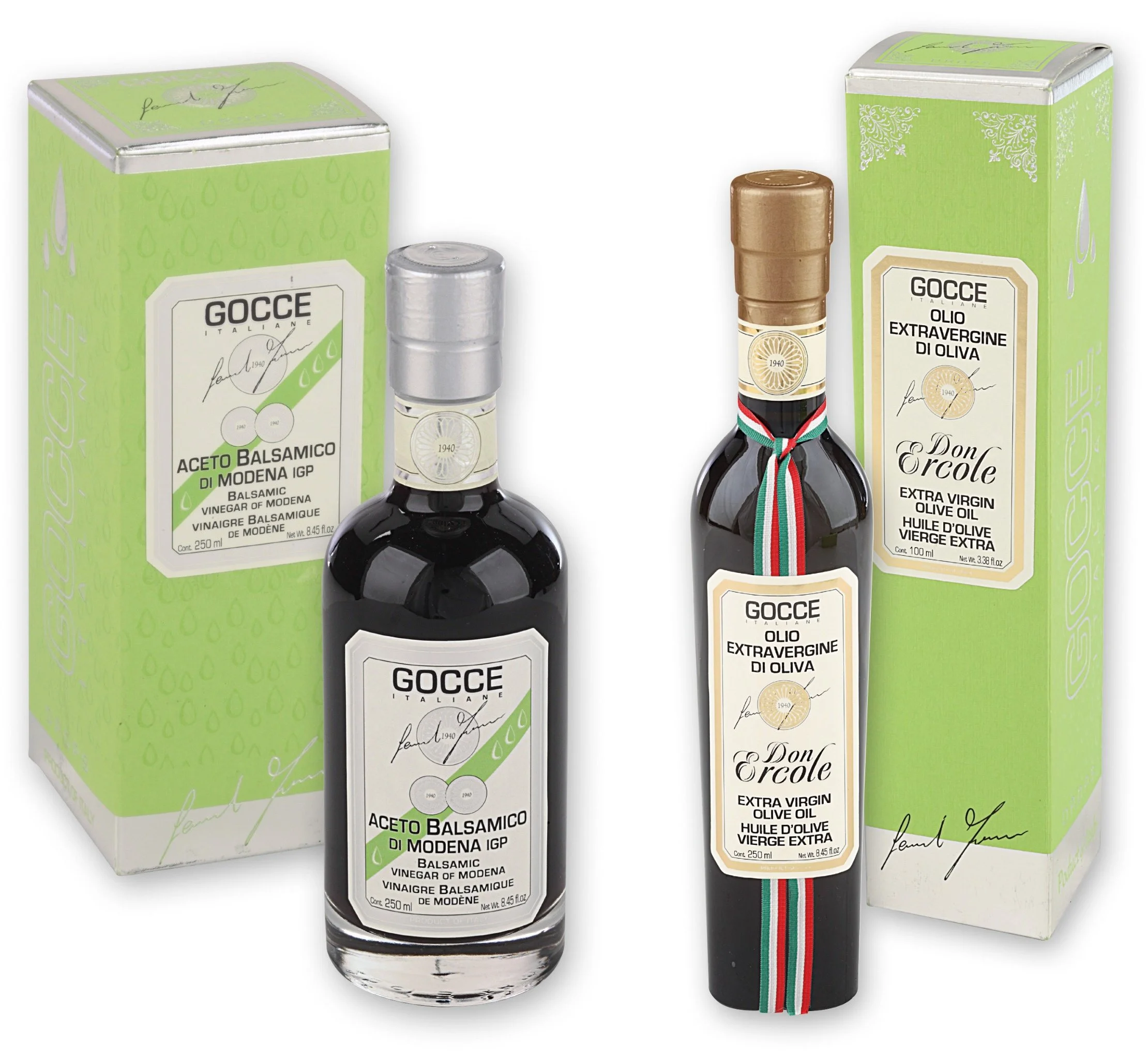 Gocce Italiane "Salad Kit" - Sicilian EVOO + 4 Year IGP Balsamic