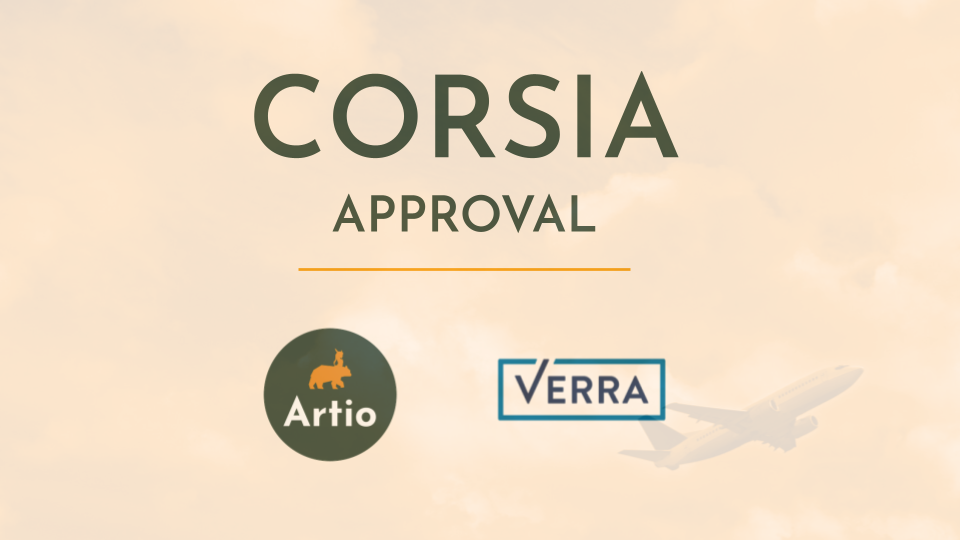 Artio’s CORSIA Adjustment Cover approved by Verra