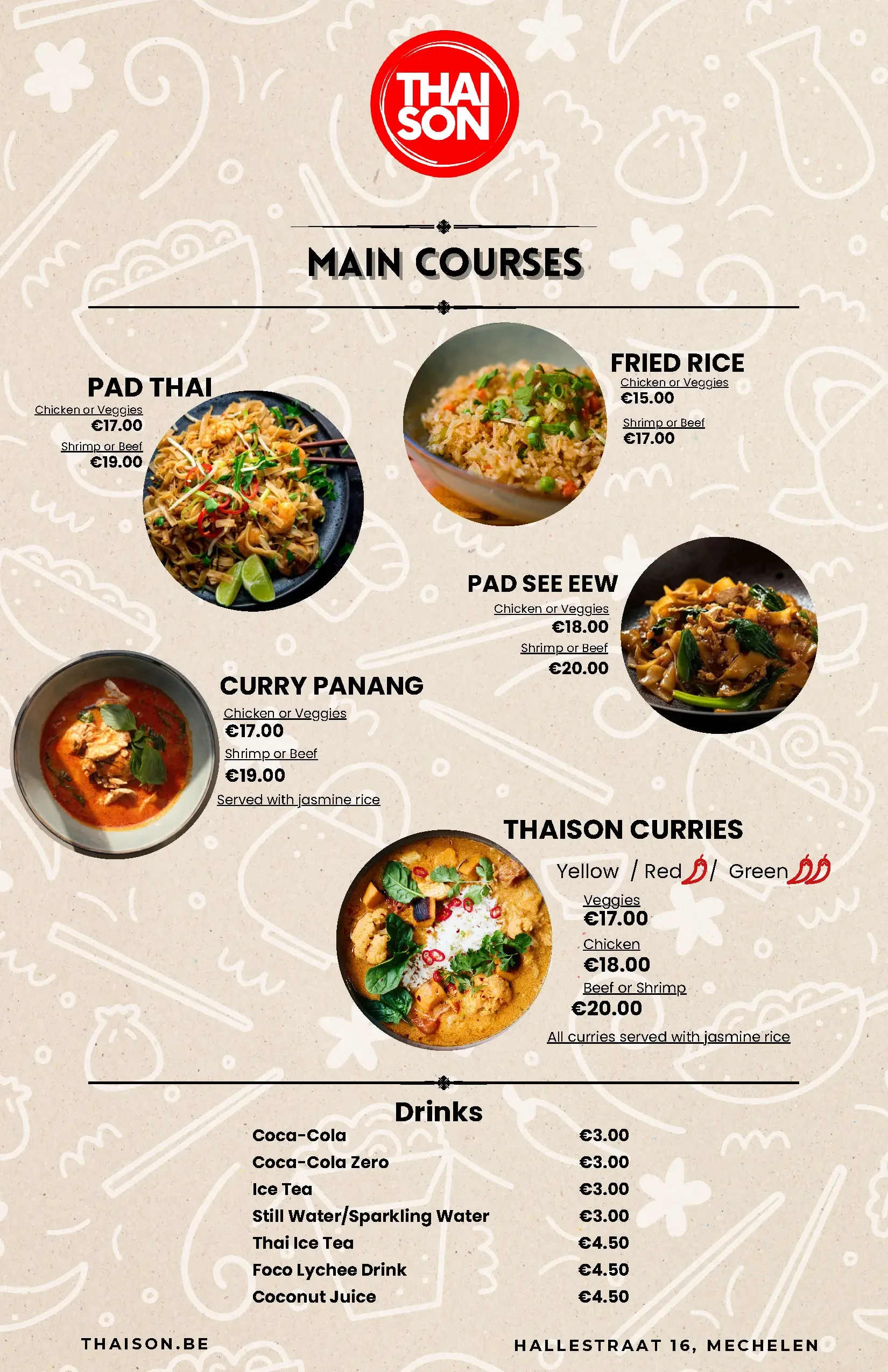 THAISON TO GO MENU 2025 Page 2