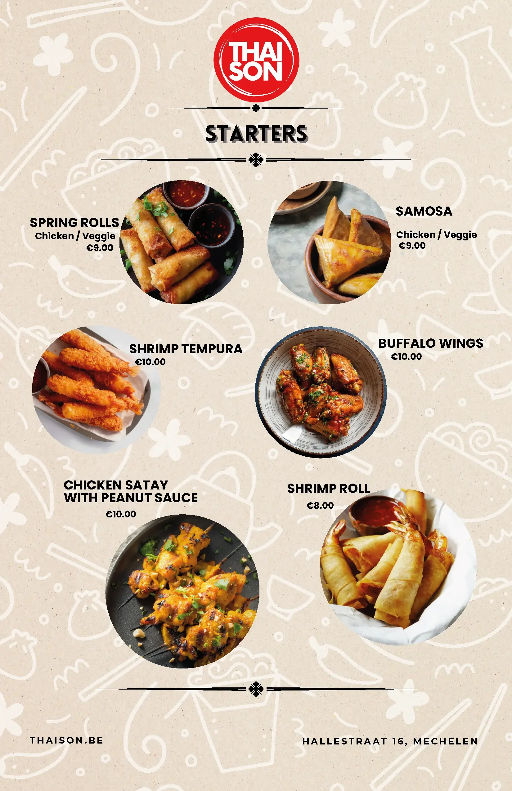 THAISON TO GO MENU 2025 Page 1