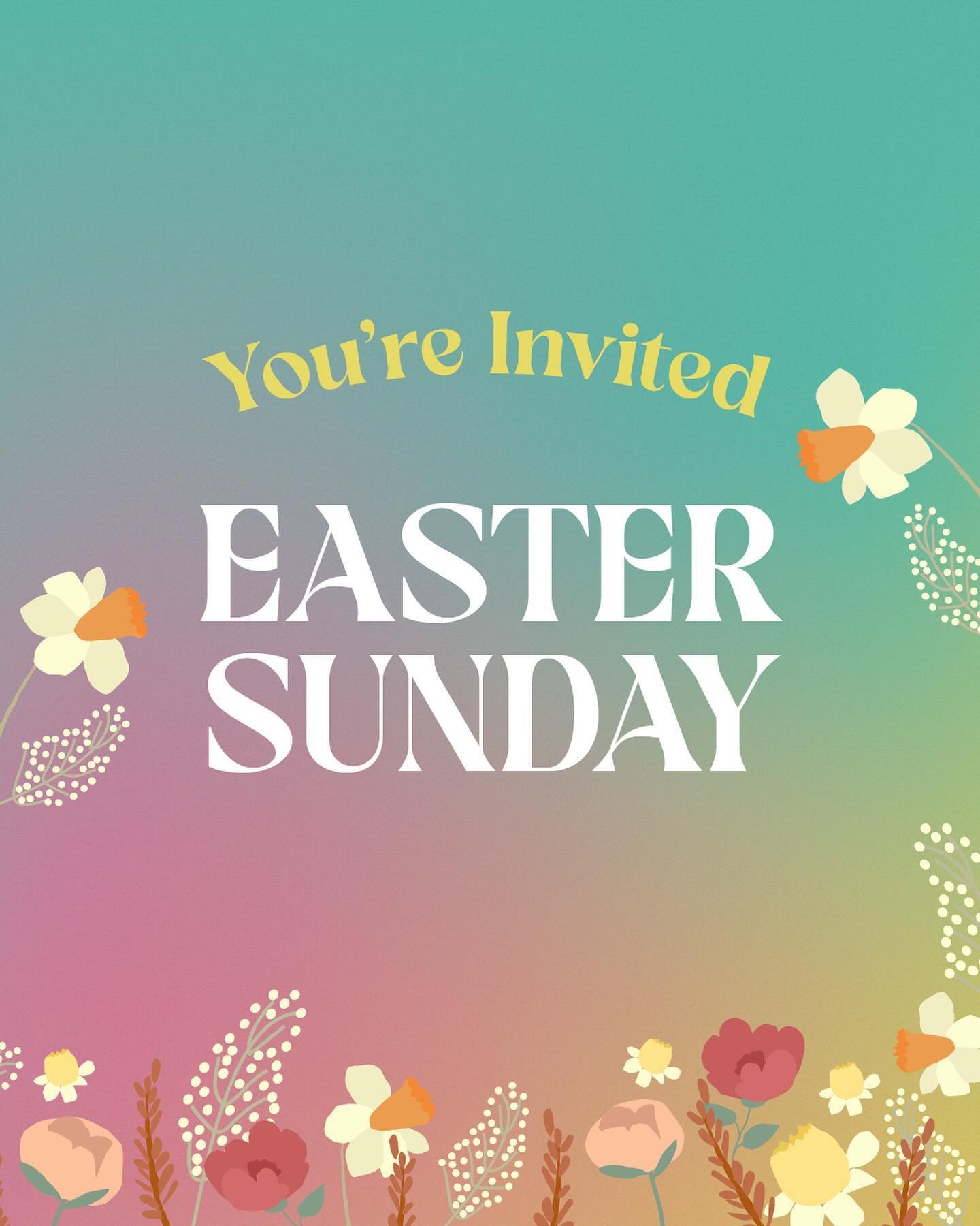 We can&rsquo;t wait to celebrate Easter with you tomorrow!! 🤩