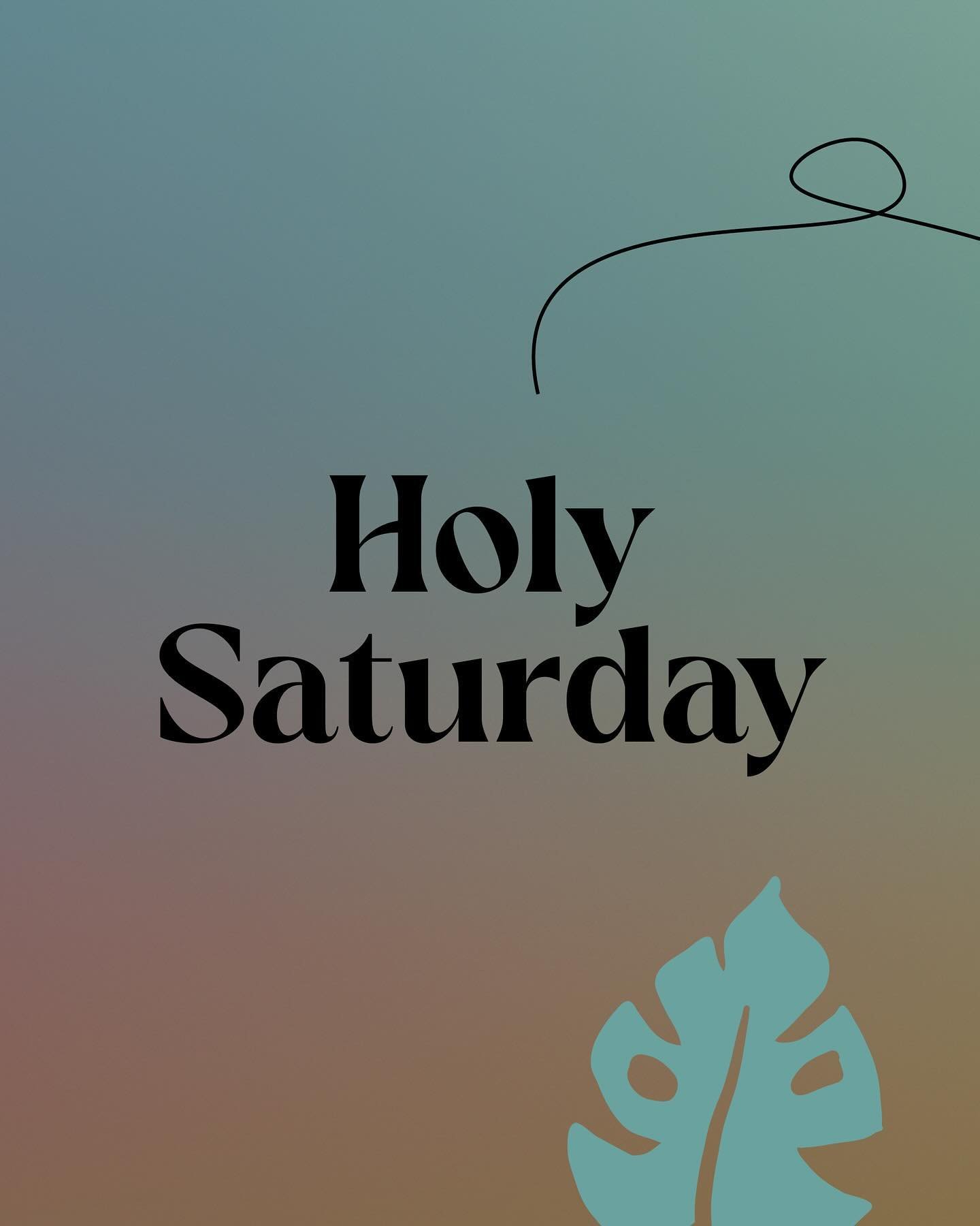 Come join us this Holy Saturday as we reflect on the awkward in-between day of the death of our Saviour and the day we celebrate His victory and triumph as our Risen King! 

Holy Saturday Service: Mariner Campus
6:00pm