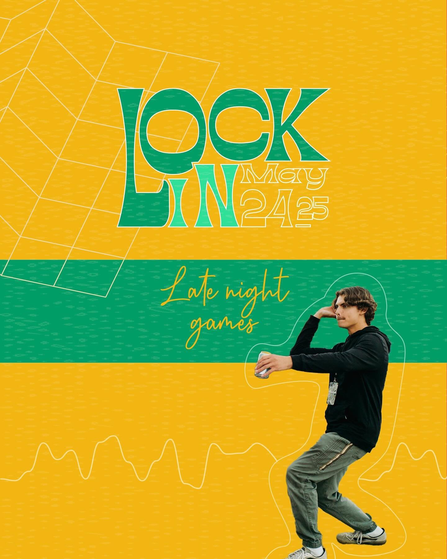 LOCKIN 2024 is just around the corner!! 

If you&rsquo;re in grades 6-9 then this event is for YOU! There&rsquo;ll be late night games, snacks, a message about Jesus and LOTS of opportunity to hang! 

Invite a friend and we want to see you there!

Ch