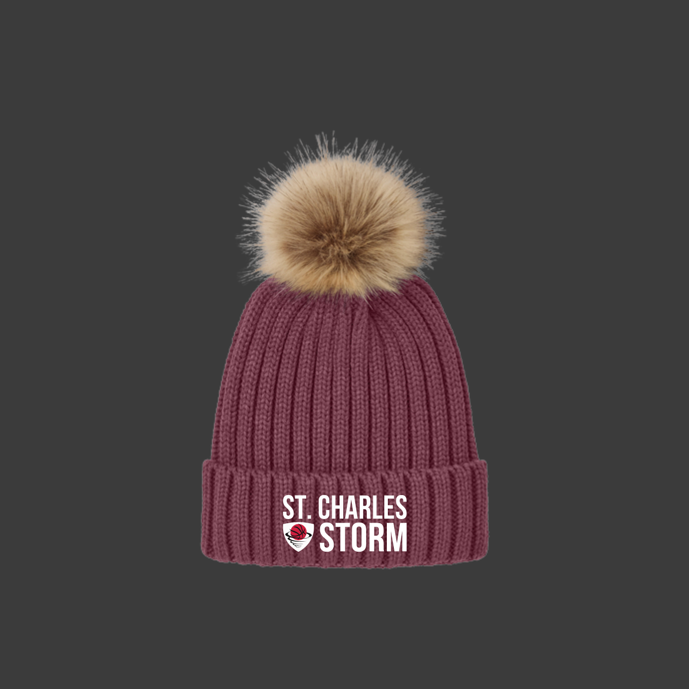 C990 Fur Pom Beanie - Rosewood.png