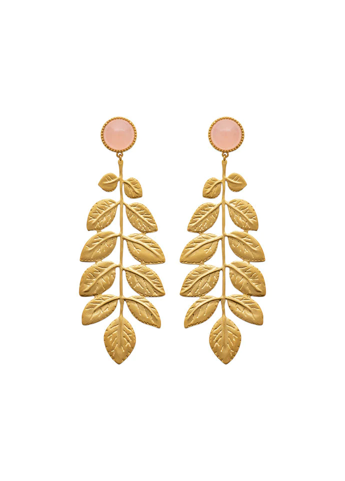 Boucles d'oreilles ATHENA Quartz Rose