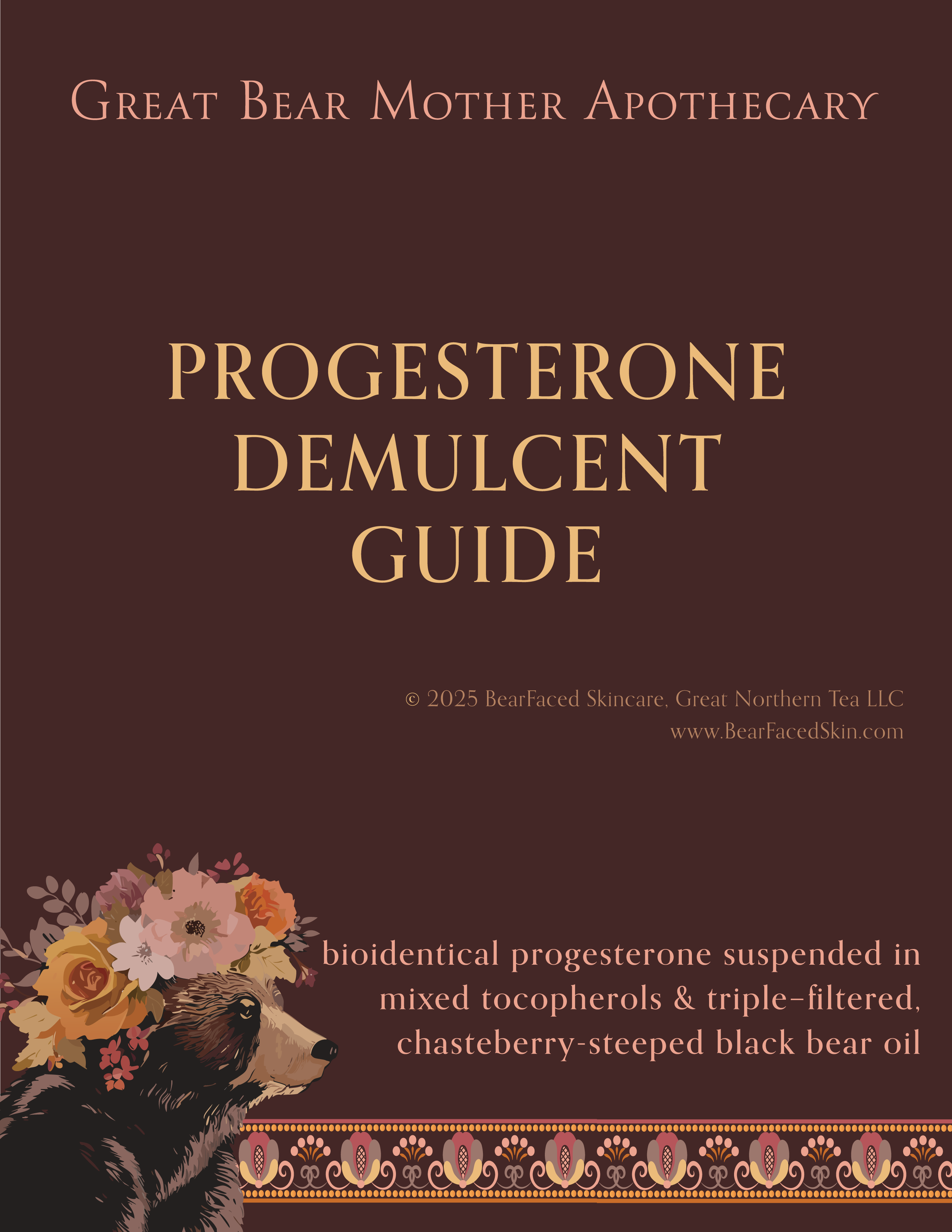 Bear Oil MOLECULAR PROGESTERONE DEMULCENT — BearFaced Skincare