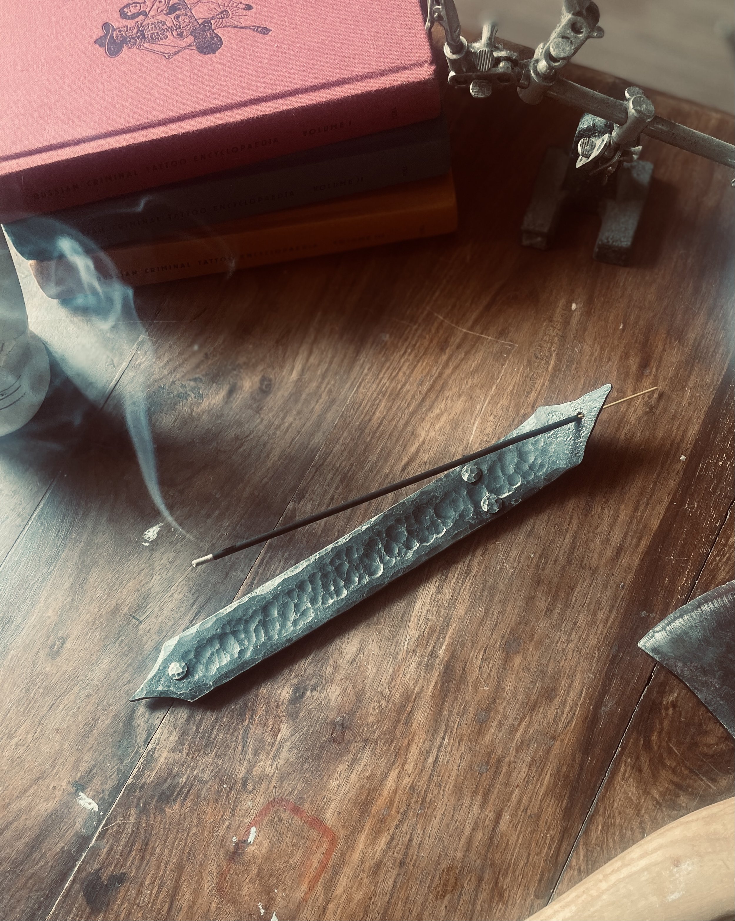 Hand Forged Steel Incense Burner