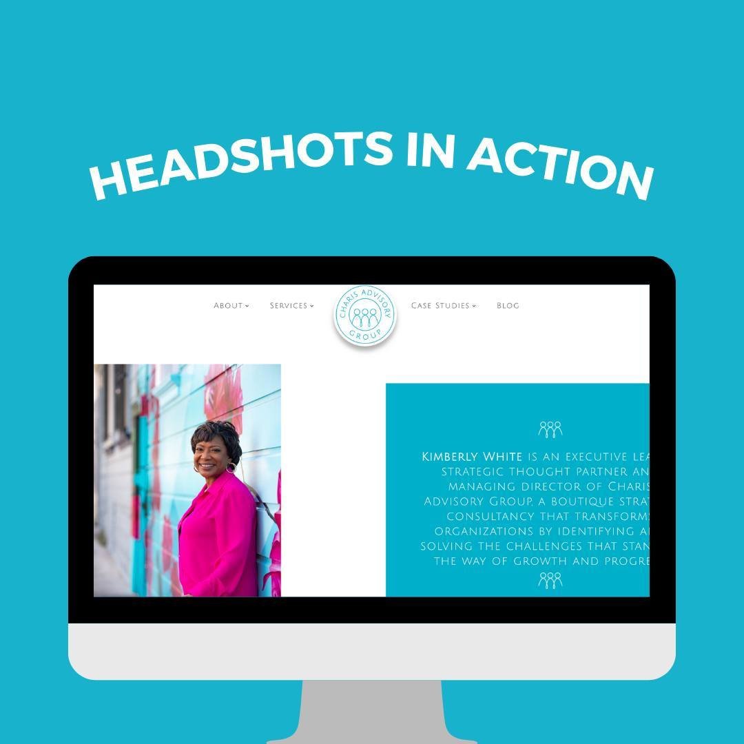 Bringing @charisadvisory's brand to life with headshots that pop! 💼💫 Teal takeover in full swing &ndash; because why not? #BrandVibes #TealTastic #HeadshotsInAction