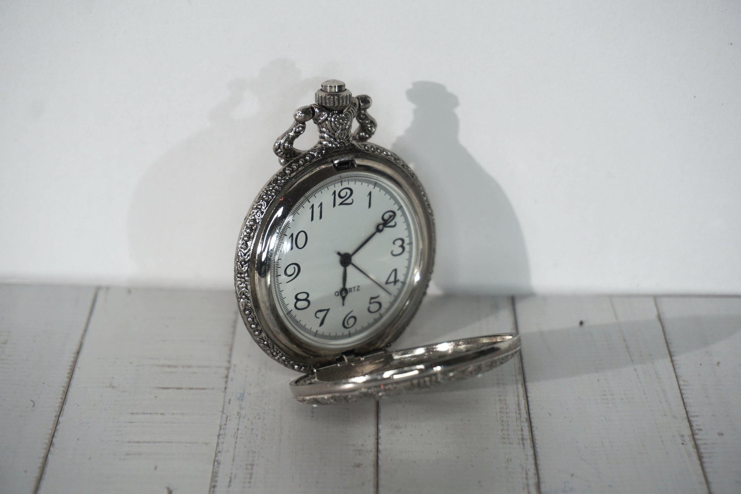 Silver Antique Ornate Pocket Watch.  #PW266MIS