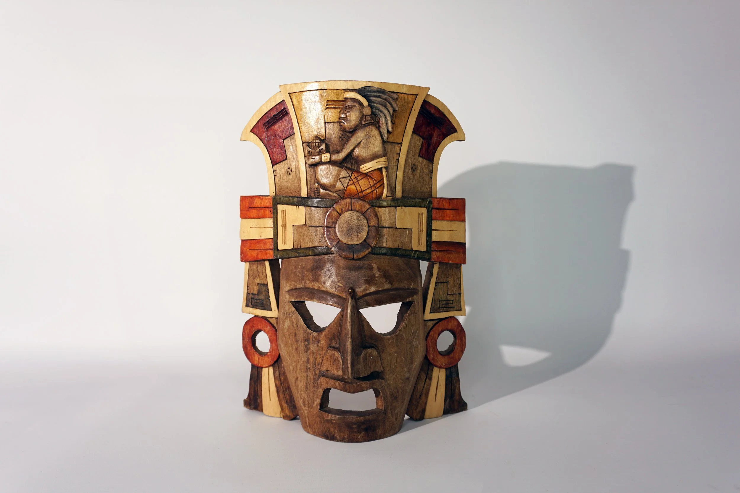 Tribal Wooden Mask.  #TM264CFT