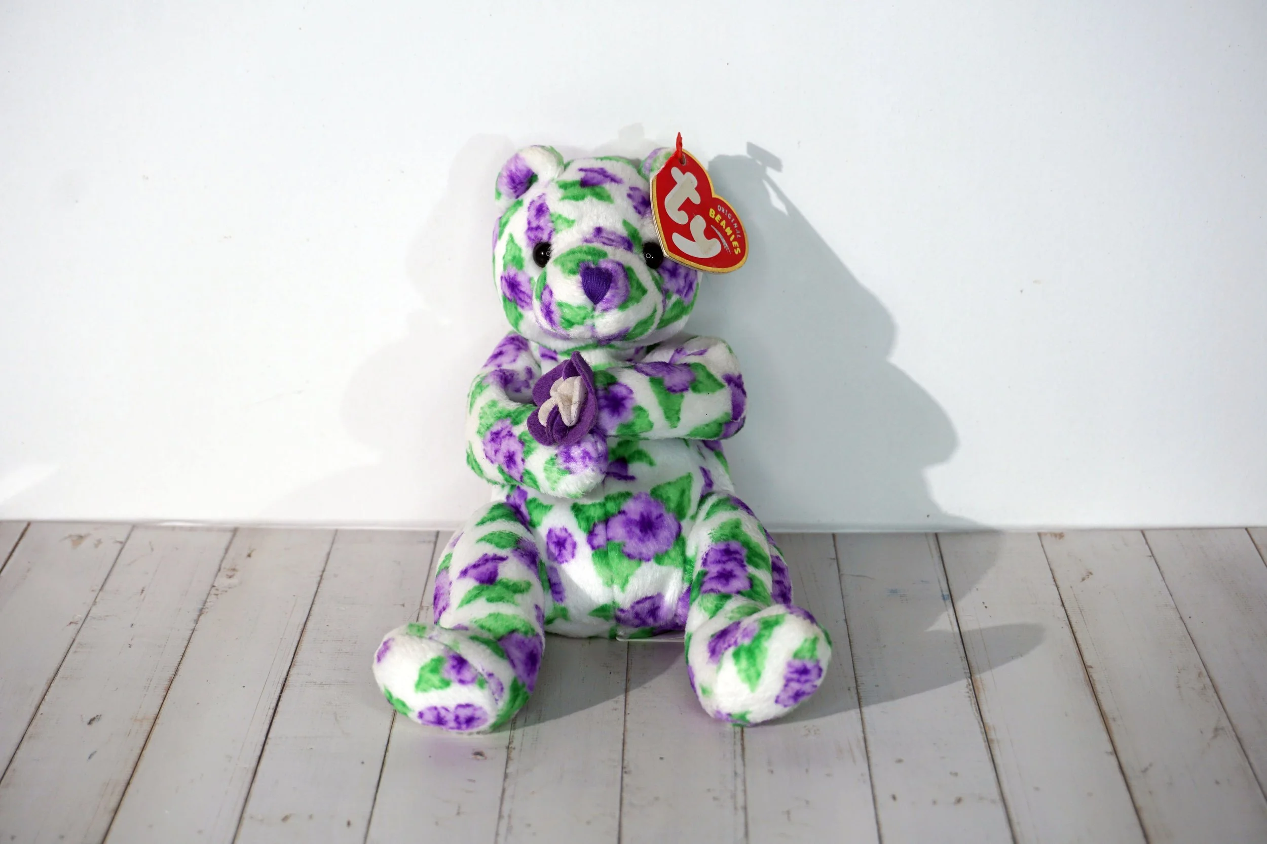 Floral Bear TY Beanie Baby.  #BB267CHD