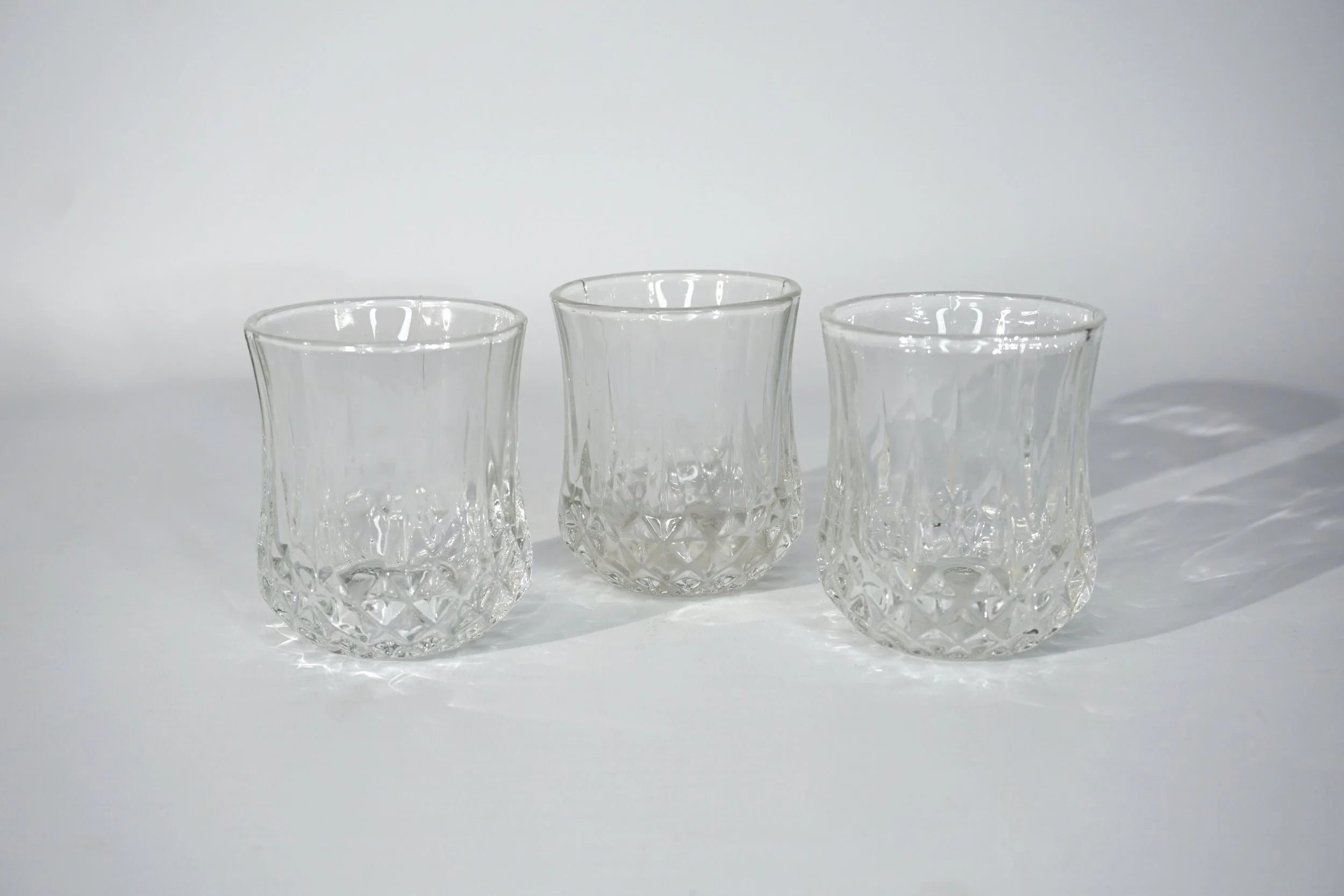 Set of 3, Whiskey Glasses. (H90mm)  #WG268GLW