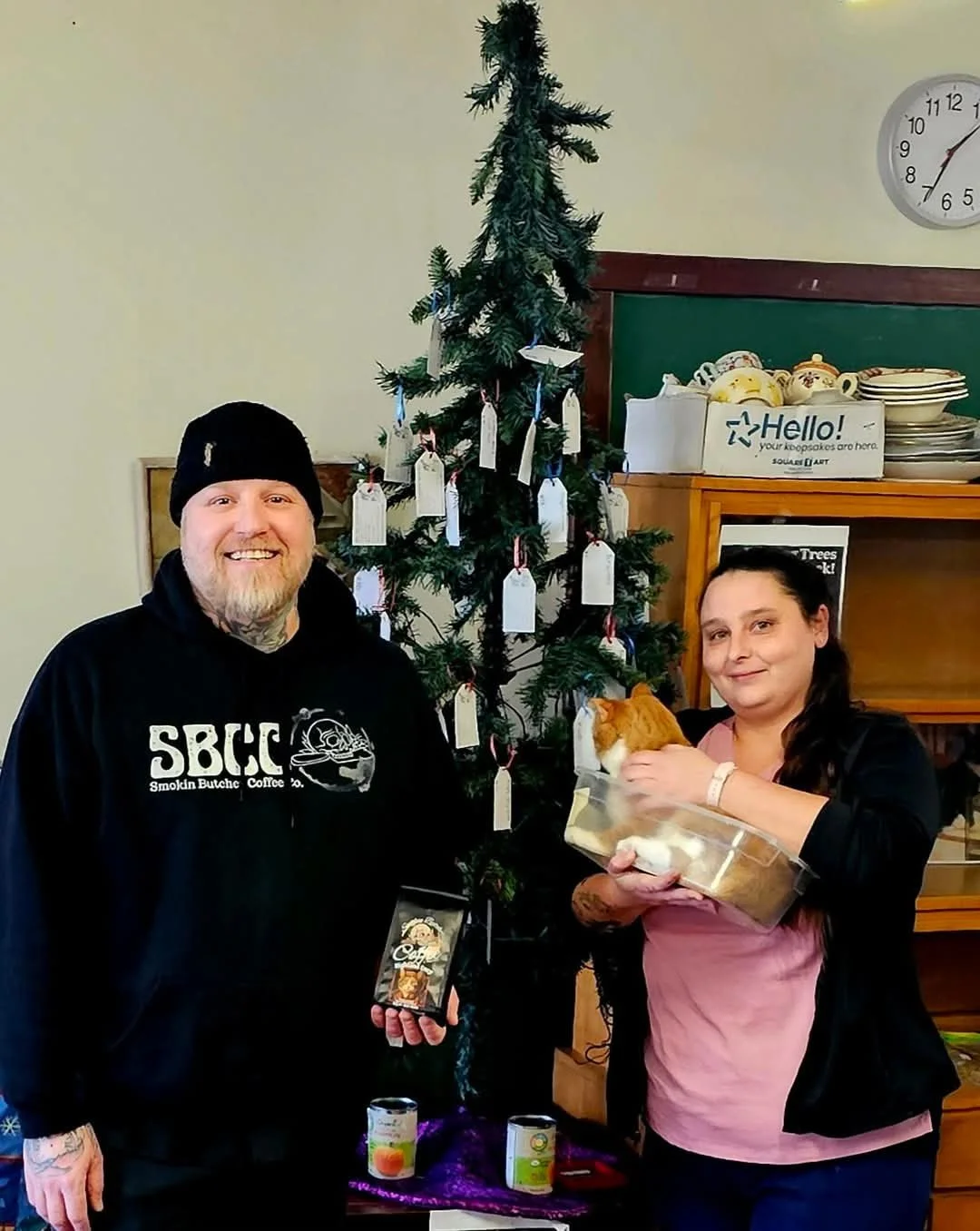 Coffee donation from a local coffee bean roaster