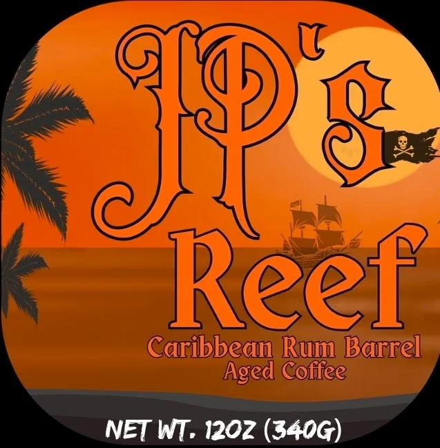 JP's Reef Caribbean Rum Barrel Aged Coffee -  12oz bag