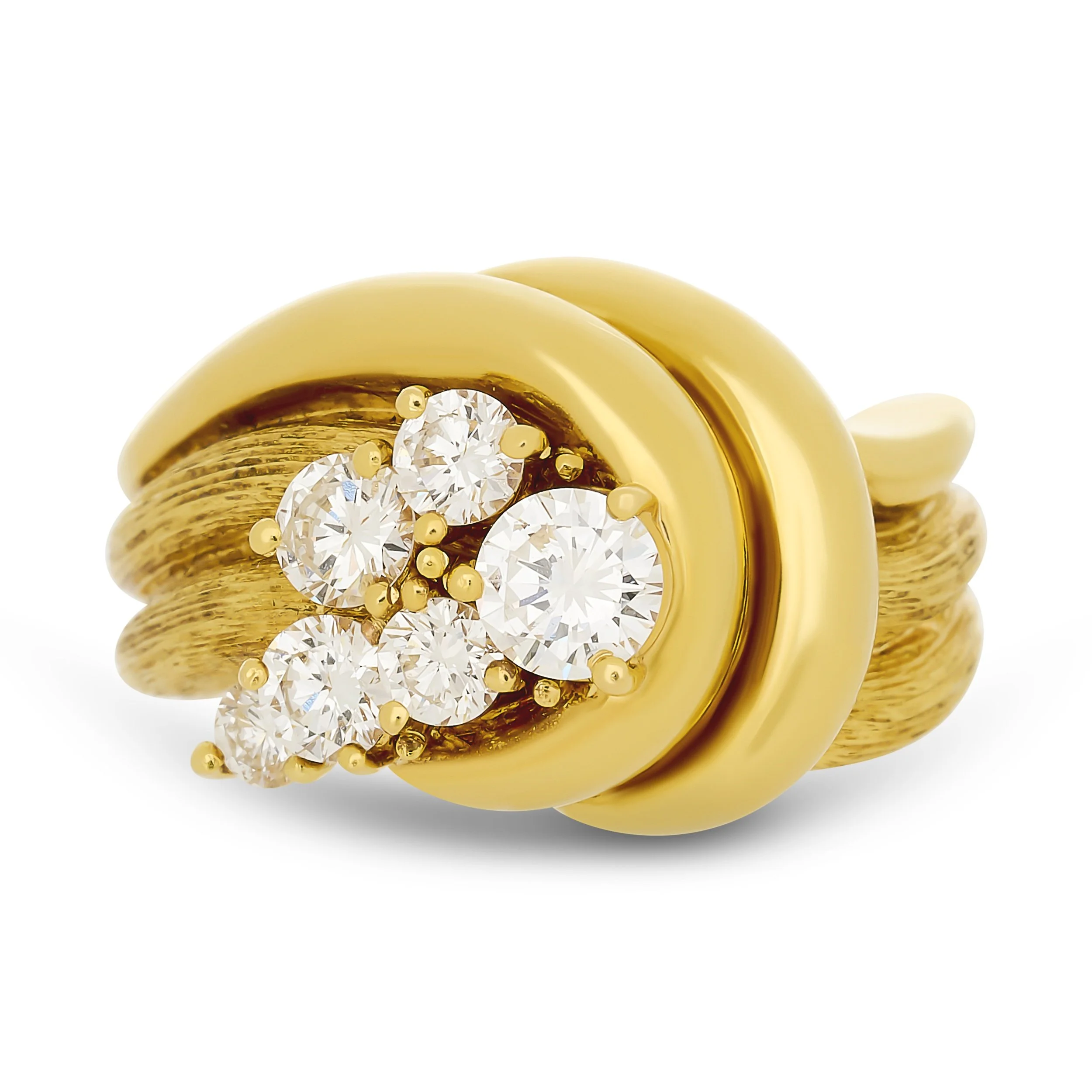 18k yellow gold diamond ring