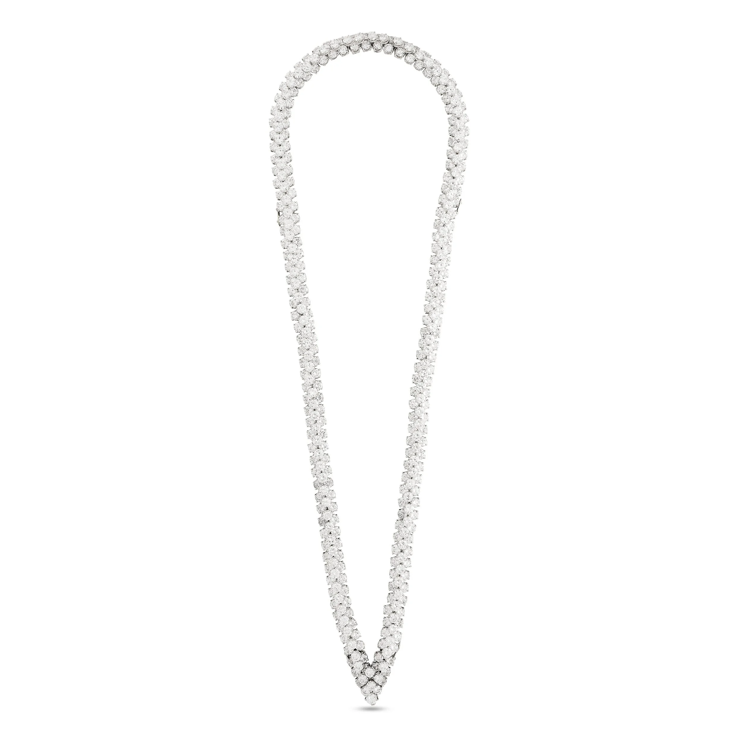 Van Cleef & Arpels platinum diamond necklace