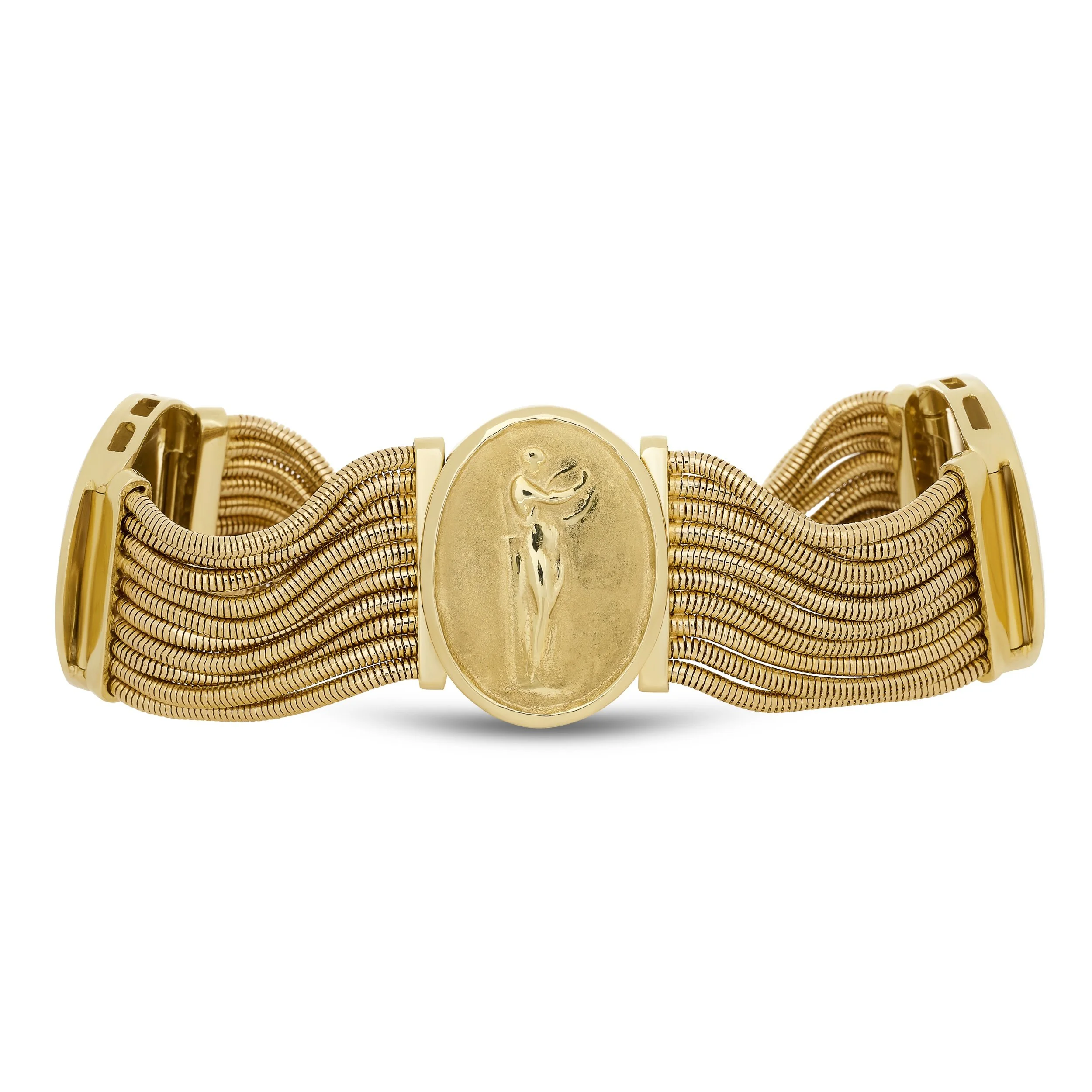 David Stu 14k yellow gold bracelet