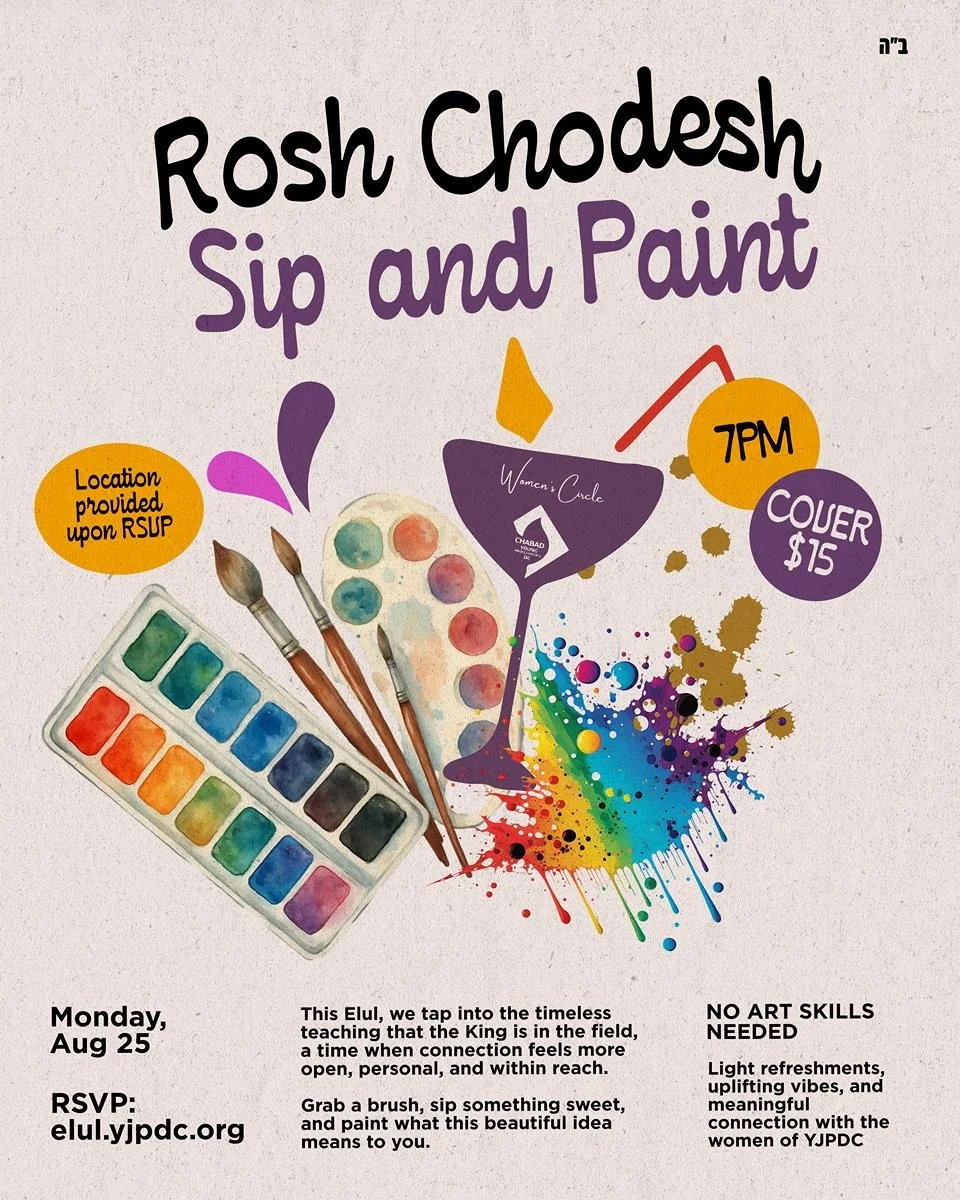 Women's Circle Rosh Chodesh Sip & Paint