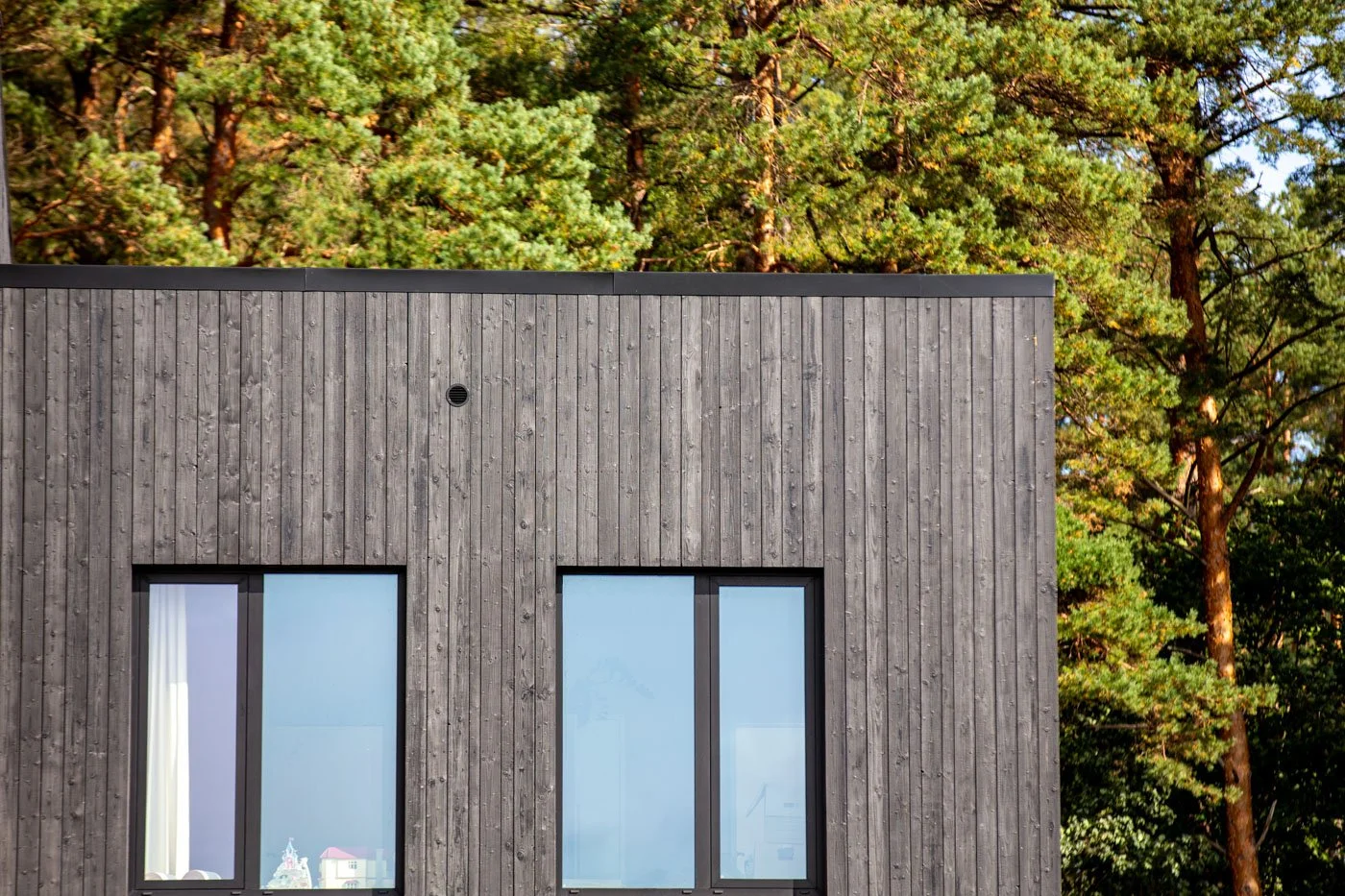 Alumīnija logi ar tonētiem saules aizsardzības stikliem Baltezerā