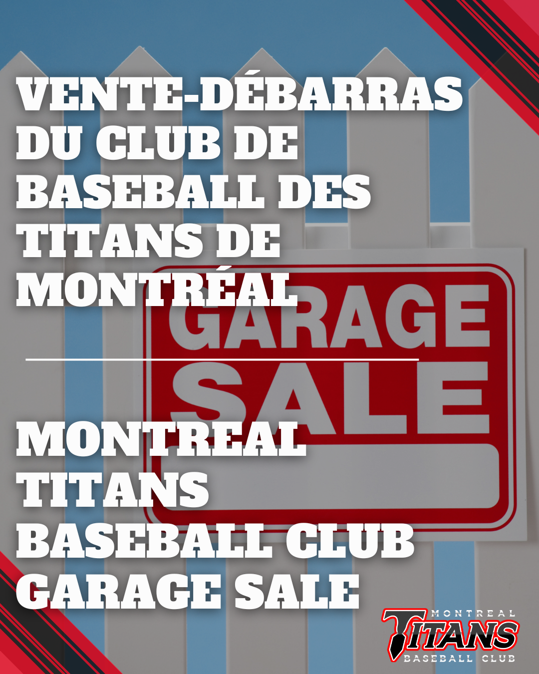 Grande vente de Garage Titans ⚾️✨Titans Garage Sale 